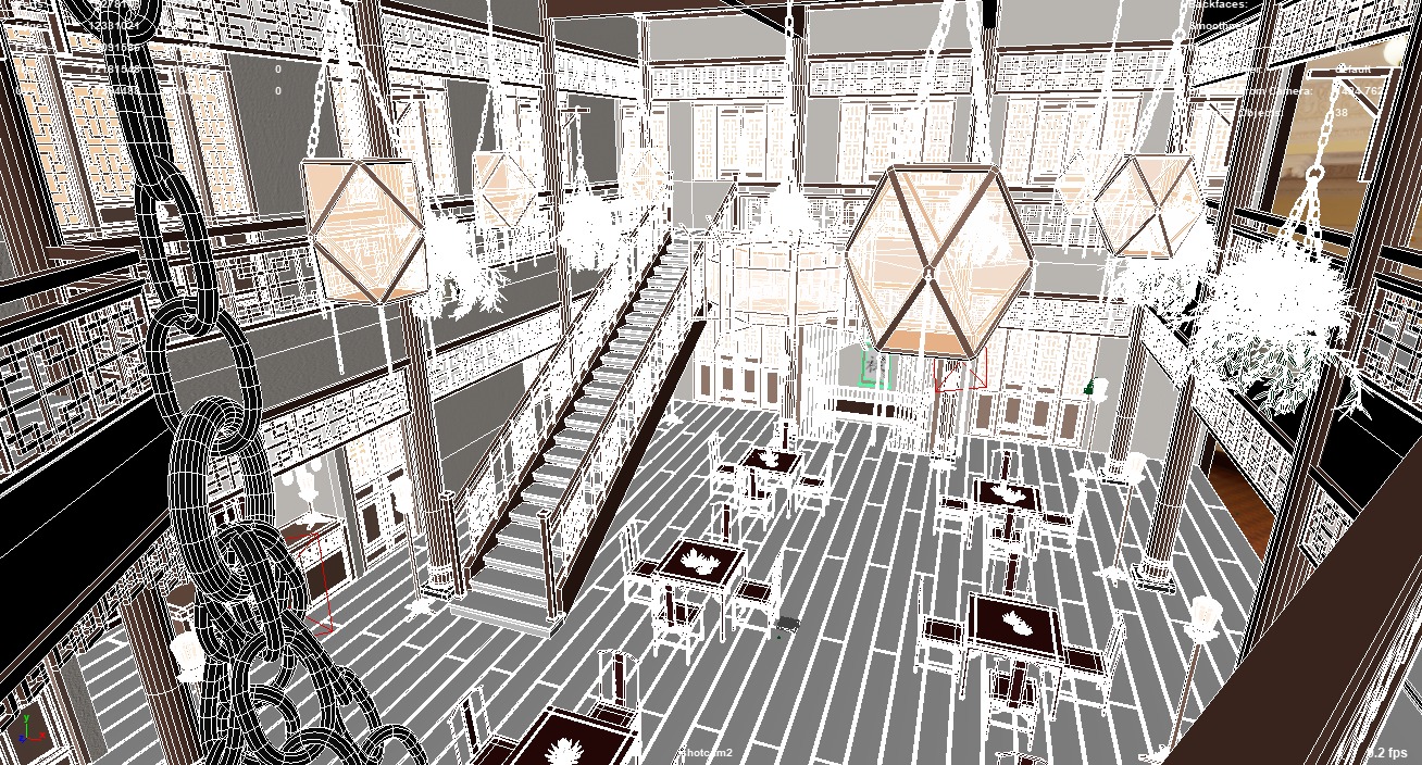 Chinese Style Inn 3D model_34