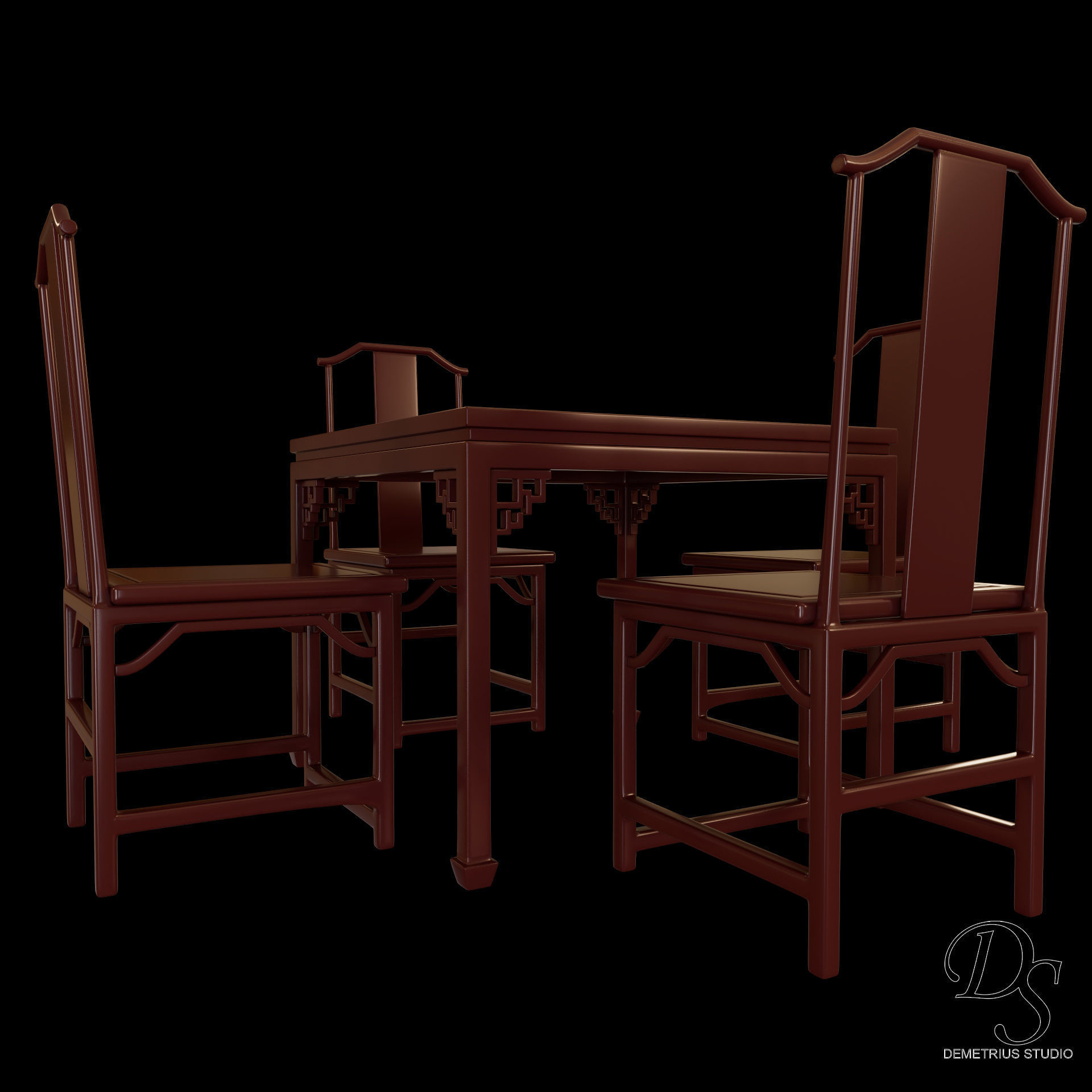 Chinese Style Inn 3D model_26