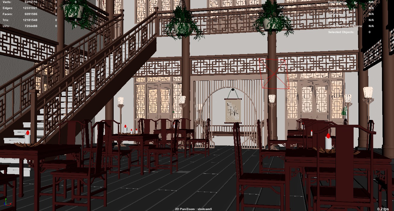 Chinese Style Inn 3D model_30
