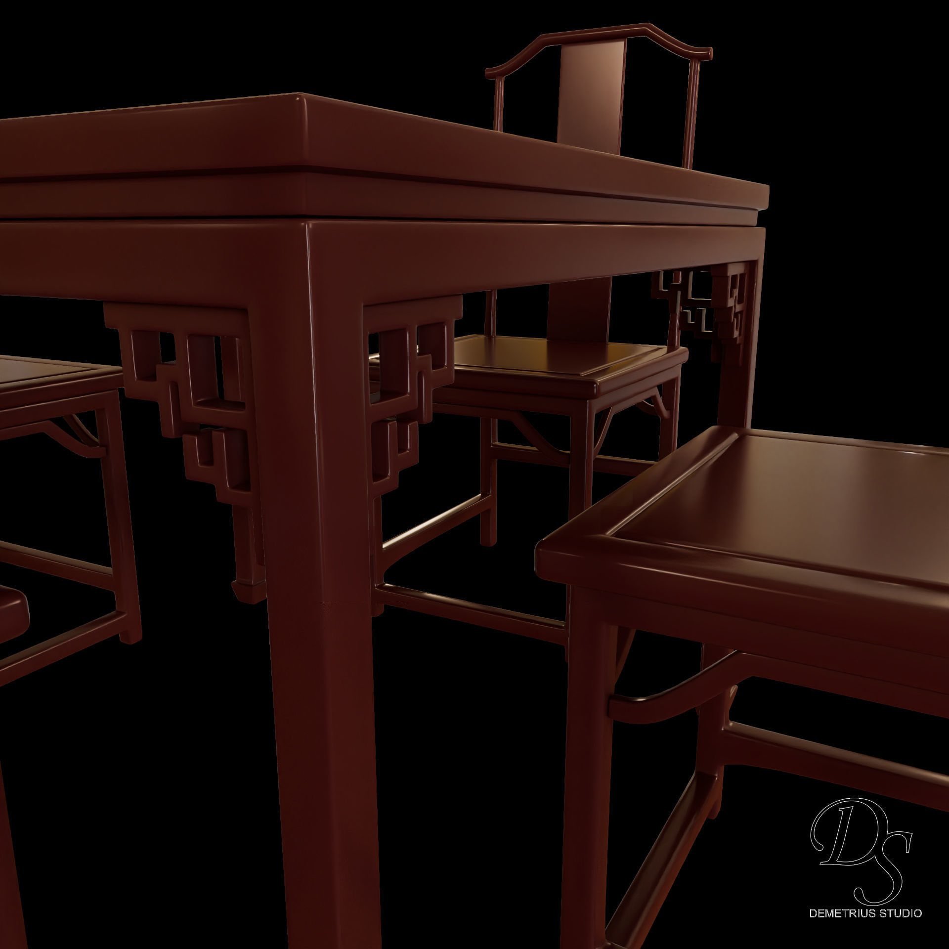 Chinese Style Inn 3D model_27