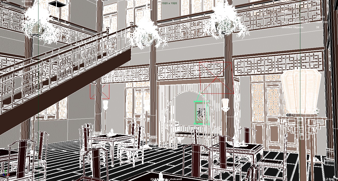 Chinese Style Inn 3D model_32