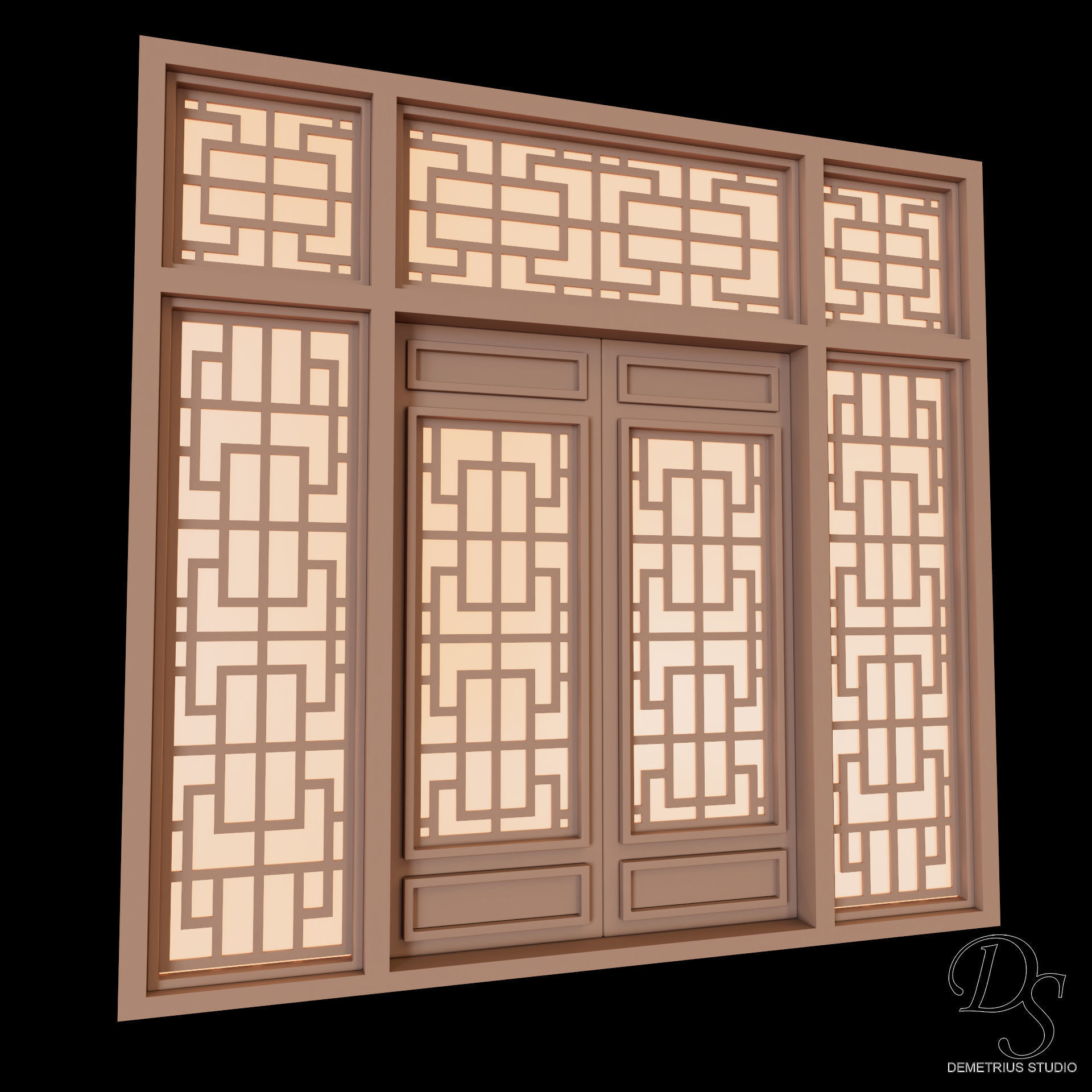 Chinese Style Inn 3D model_11