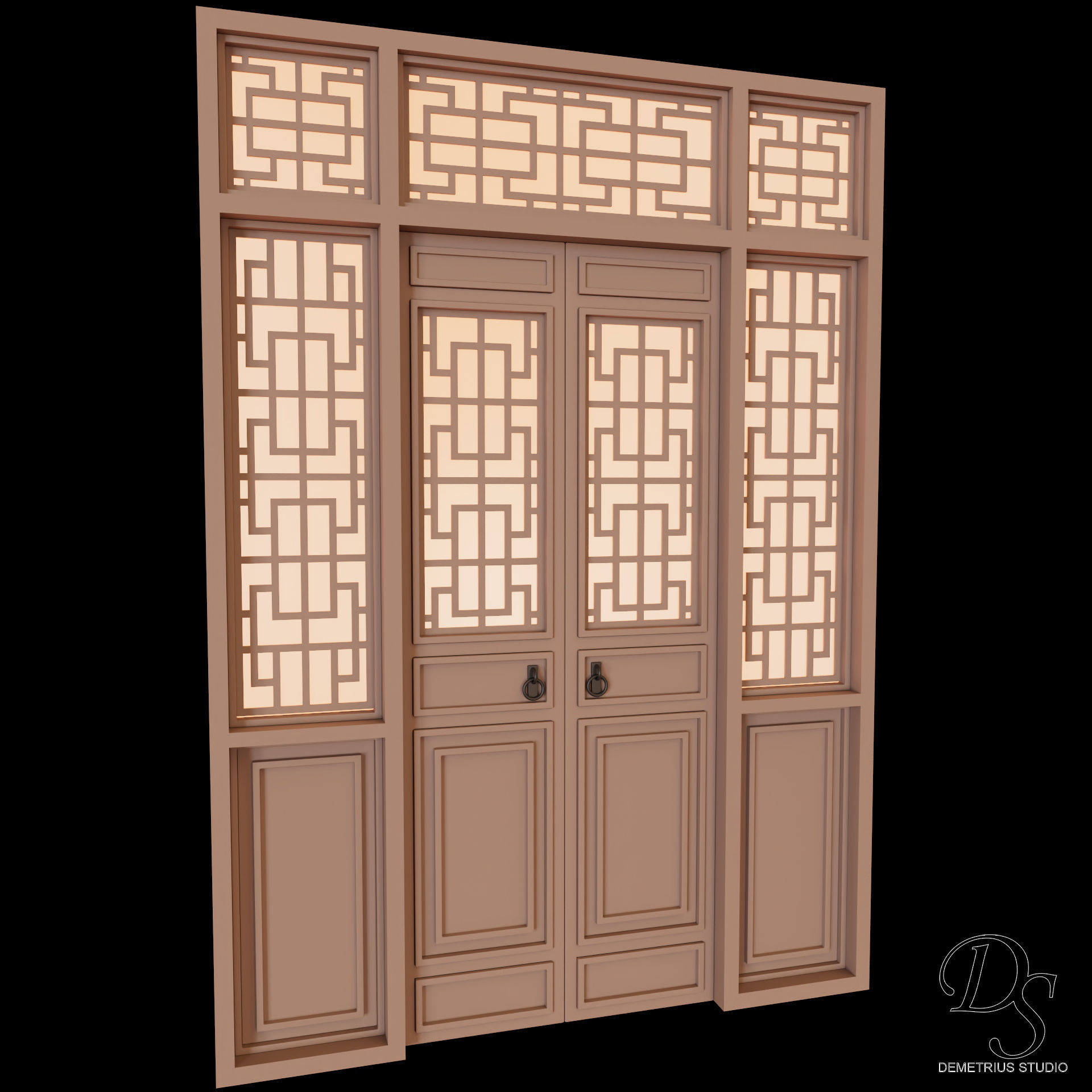 Chinese Style Inn 3D model_10