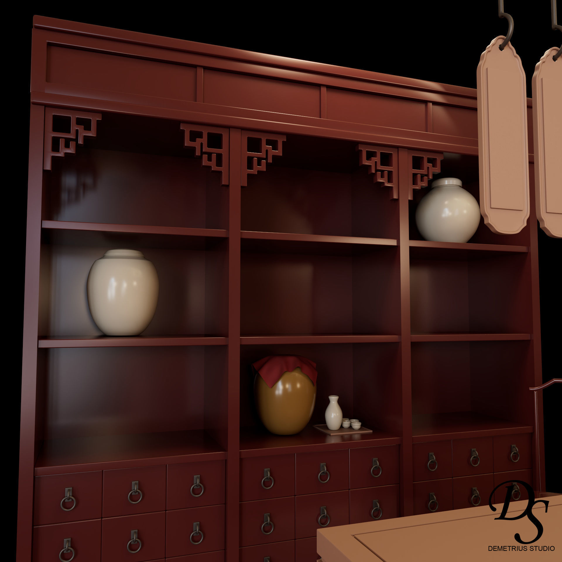 Chinese Style Inn 3D model_13