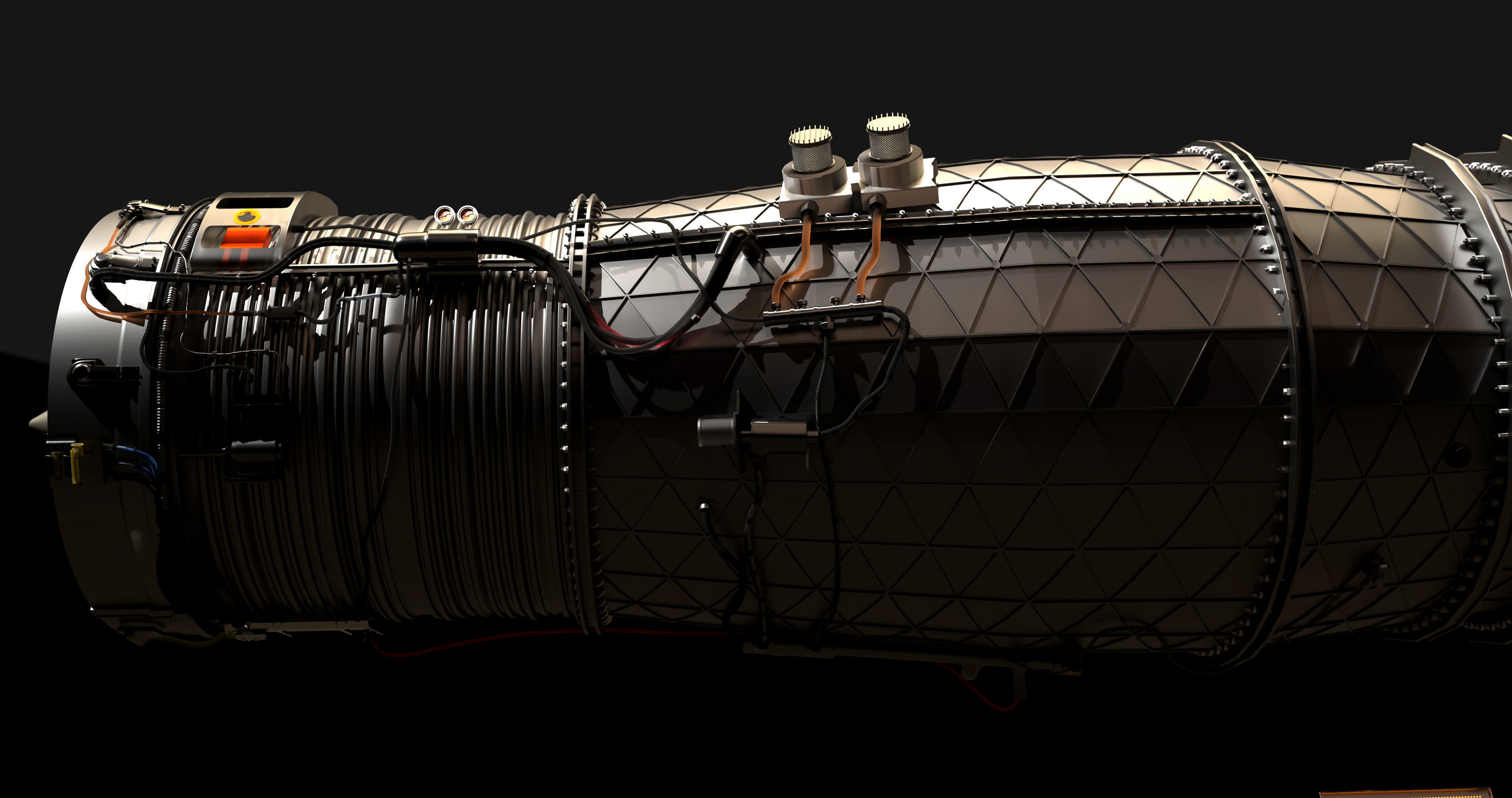 Jet Engine Concept - Turbine 3D model 3D model_9