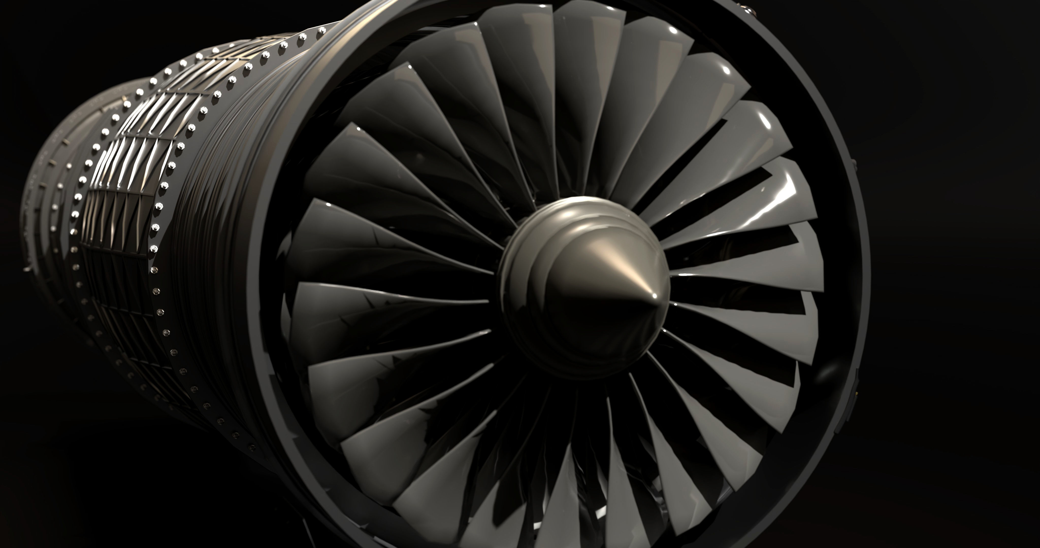 Jet Engine Concept - Turbine 3D model 3D model_8