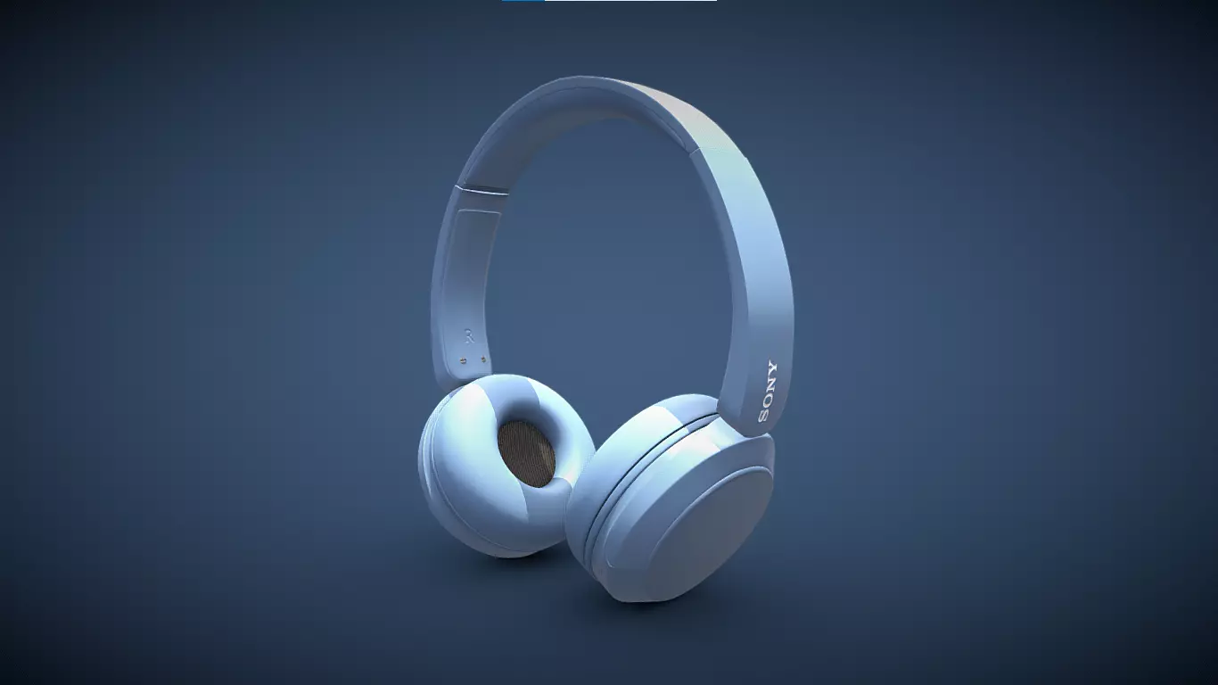 Bluetooth Headphone Sony WH CH52 3D model_0