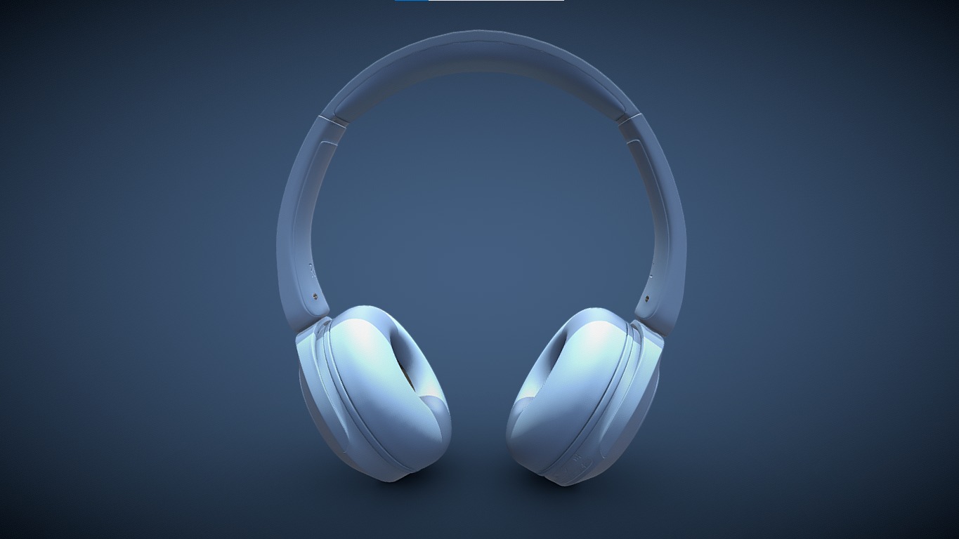 Bluetooth Headphone Sony WH CH52 3D model_1