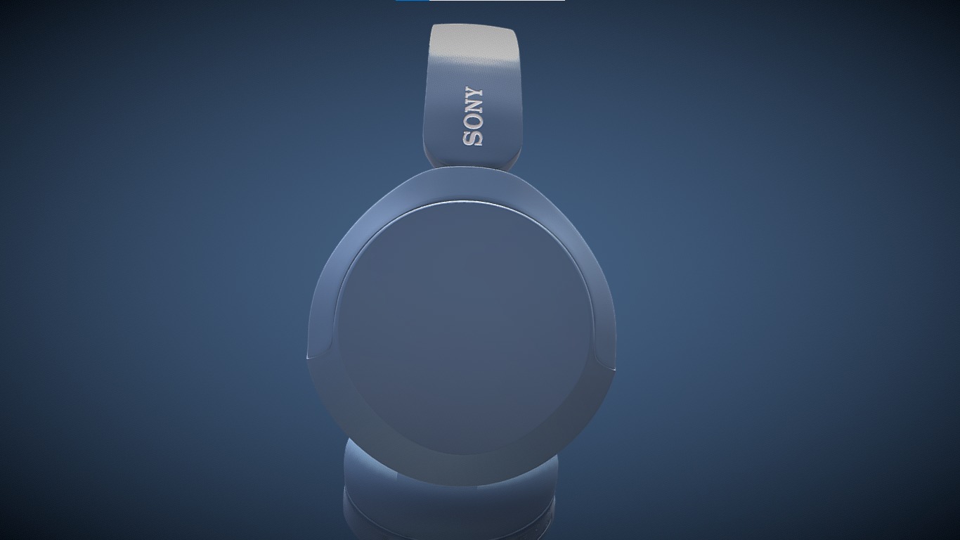 Bluetooth Headphone Sony WH CH52 3D model_4