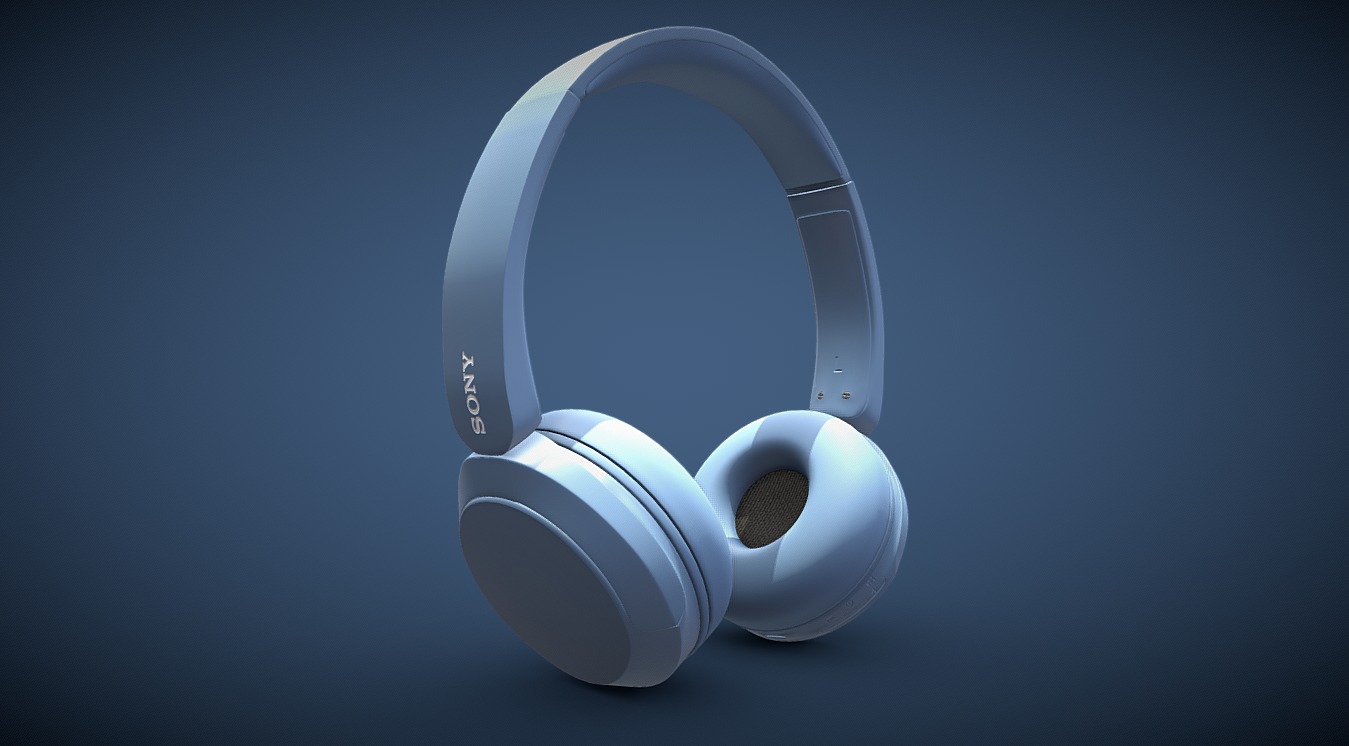 Bluetooth Headphone Sony WH CH52 3D model_2