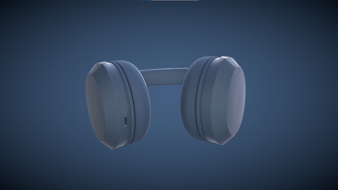 Bluetooth Headphone Sony WH CH52 3D model_5