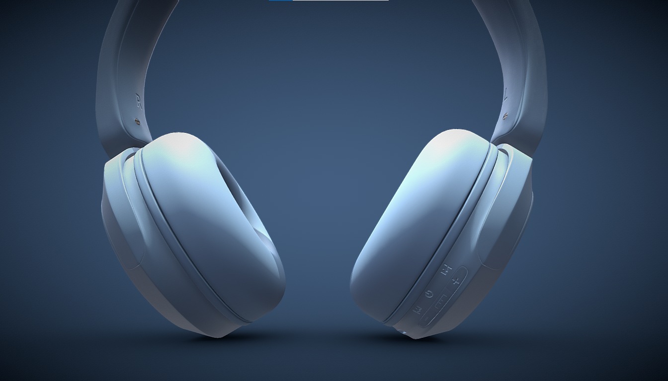 Bluetooth Headphone Sony WH CH52 3D model_3