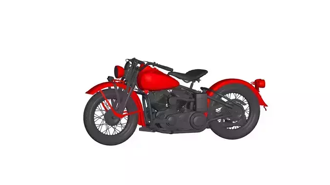 Harley Davidson WLA 3D model