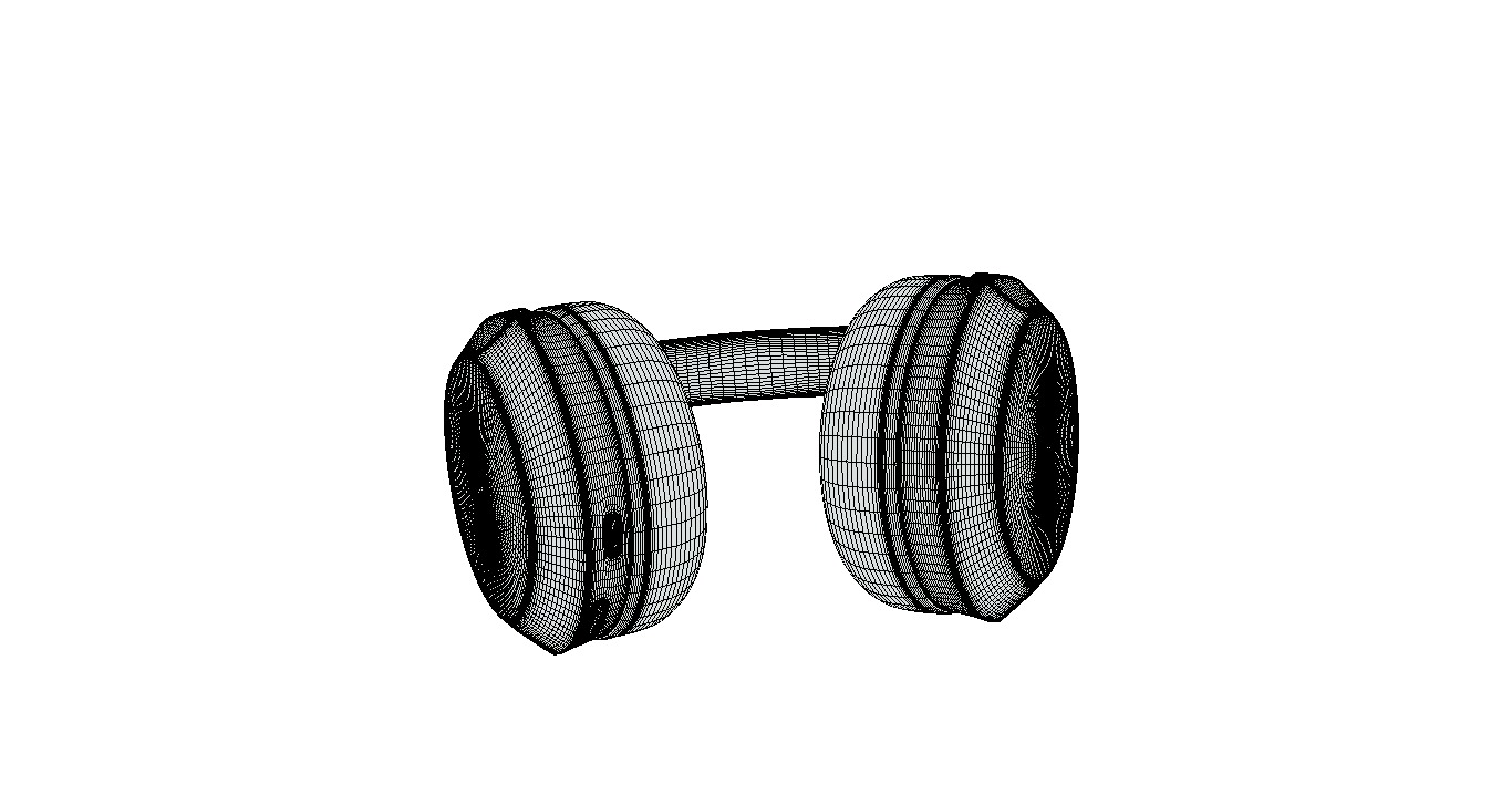 Bluetooth Headphone Sony WH CH52 White 3D model_11