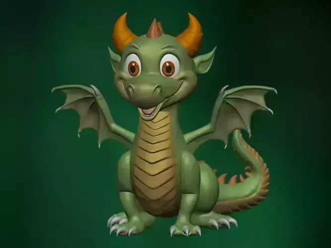 Printable Dragon 3D Model 