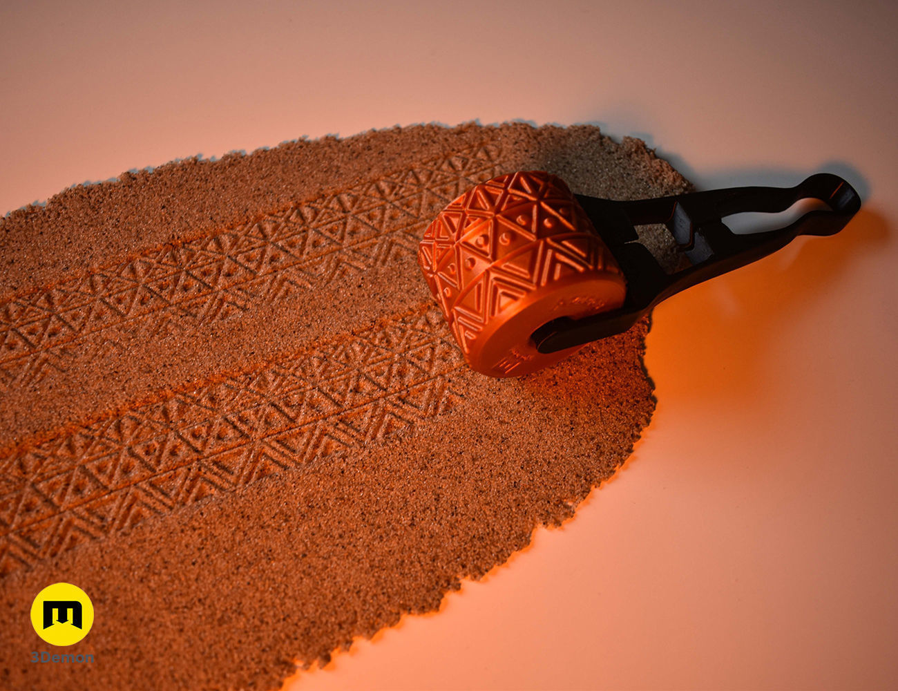 Texture Rollers Aztec middle 3D print model_4