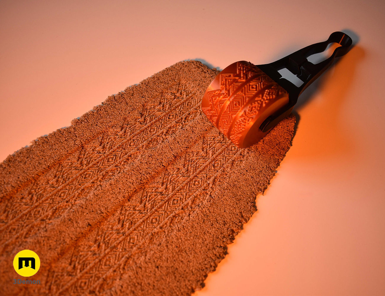 Texture Rollers Aztec middle 3D print model_5