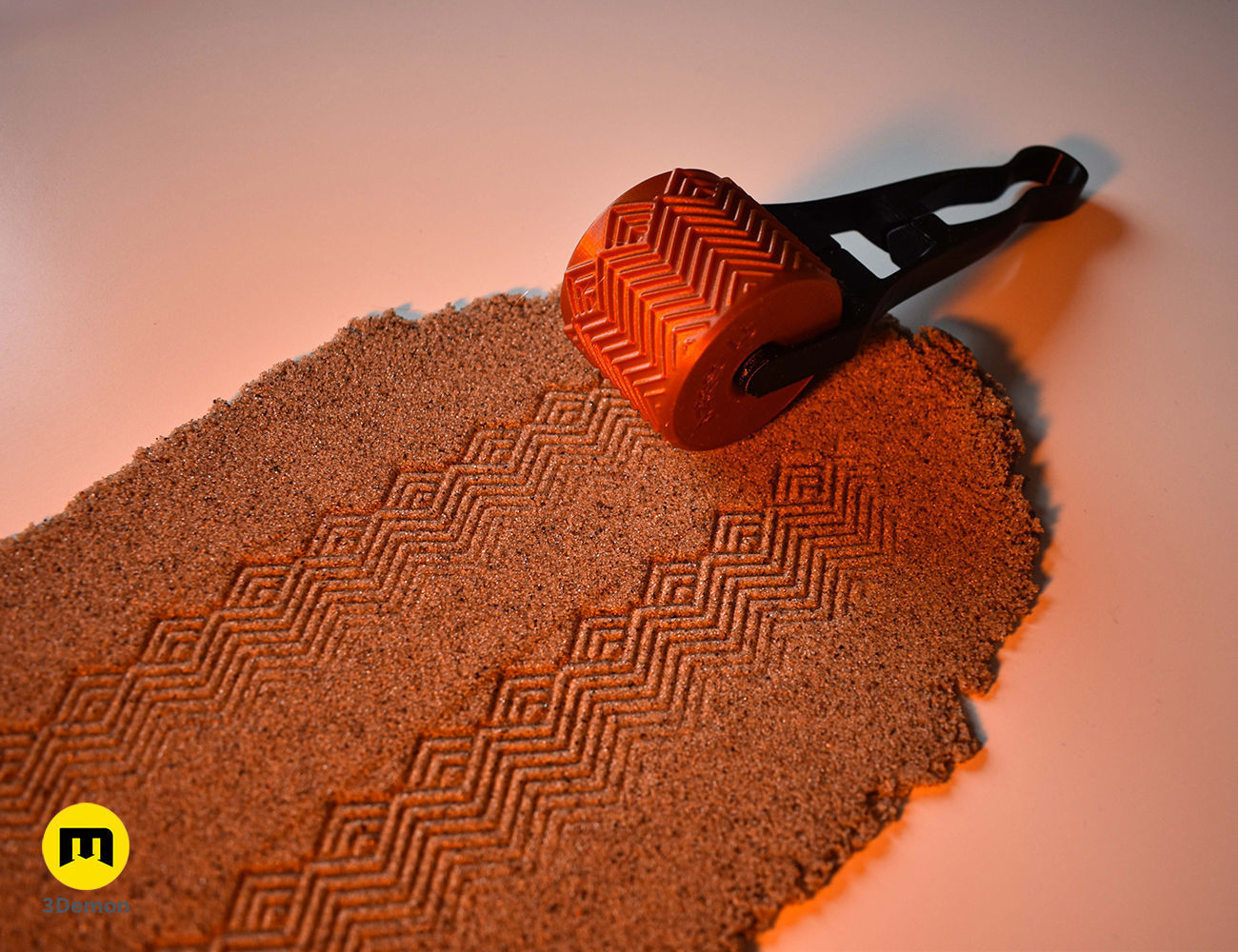 Texture Rollers Aztec middle 3D print model_3