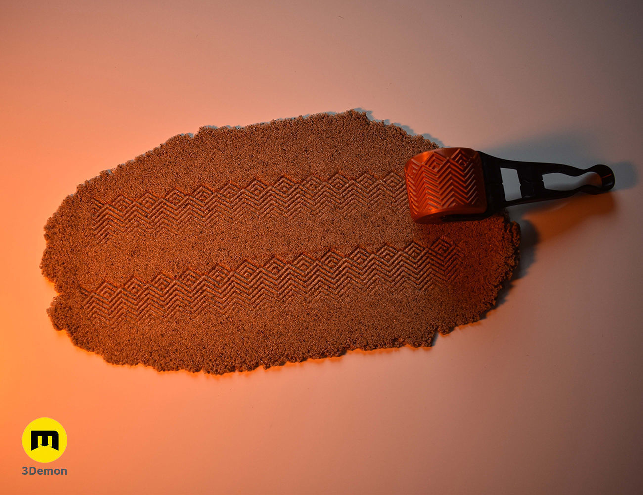 Texture Rollers Aztec middle 3D print model_8