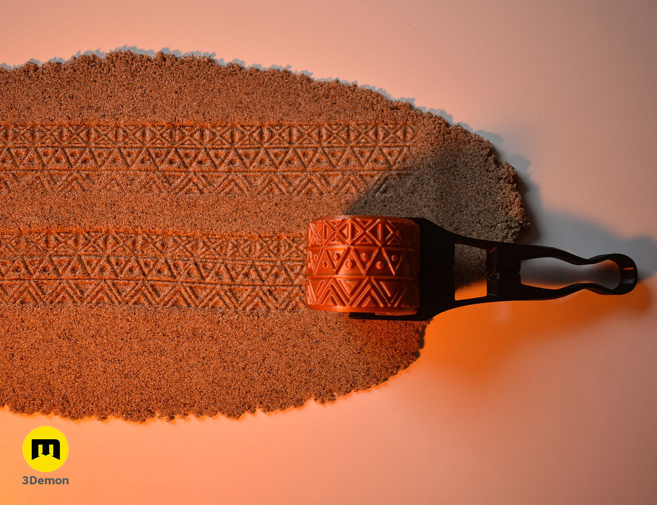 Texture Rollers Aztec middle 3D print model_10