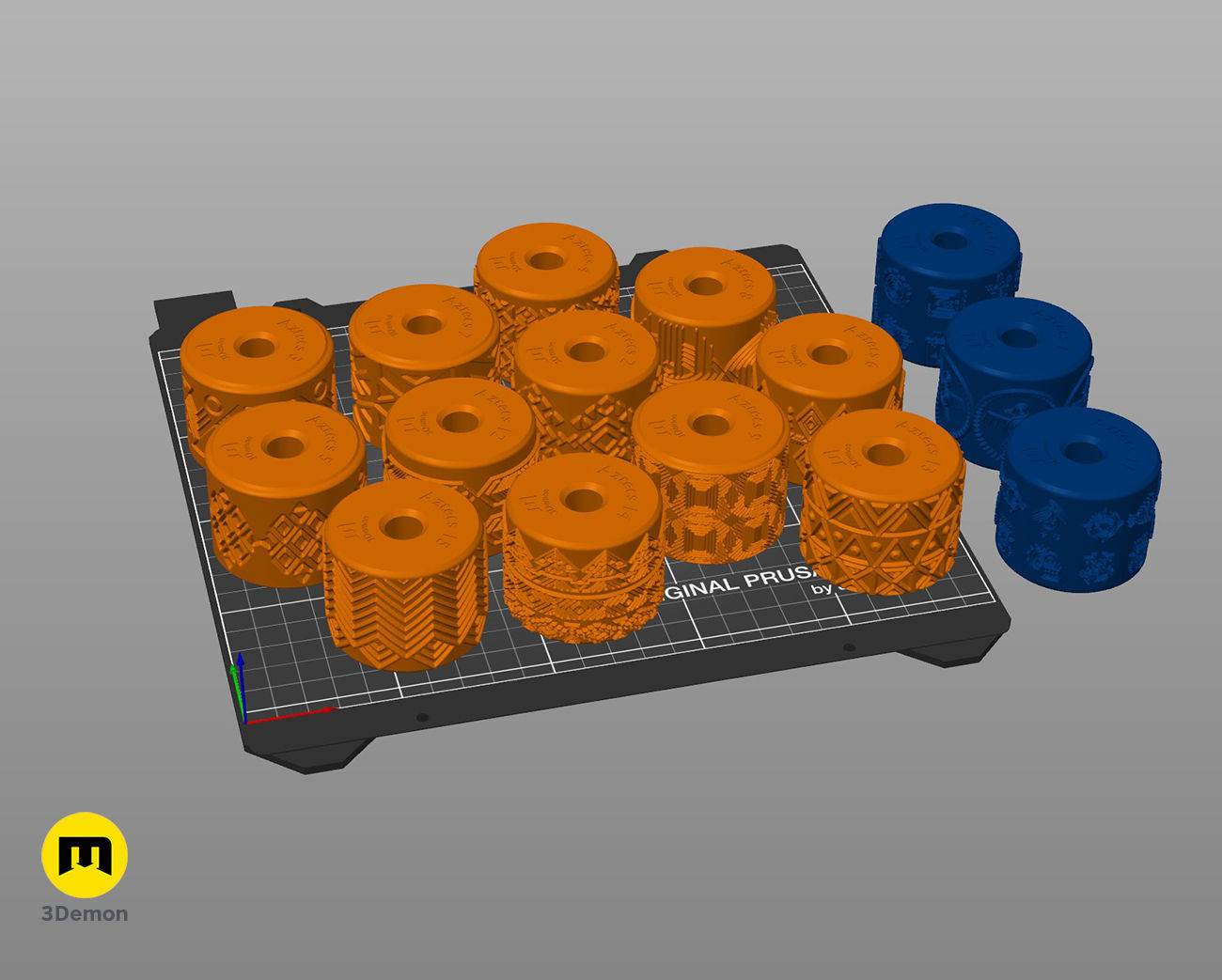 Texture Rollers Aztec middle 3D print model_6