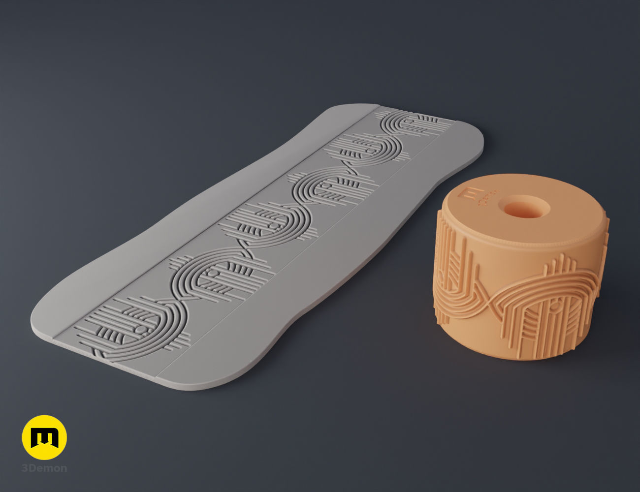 Texture Rollers Aztec middle 3D print model_18
