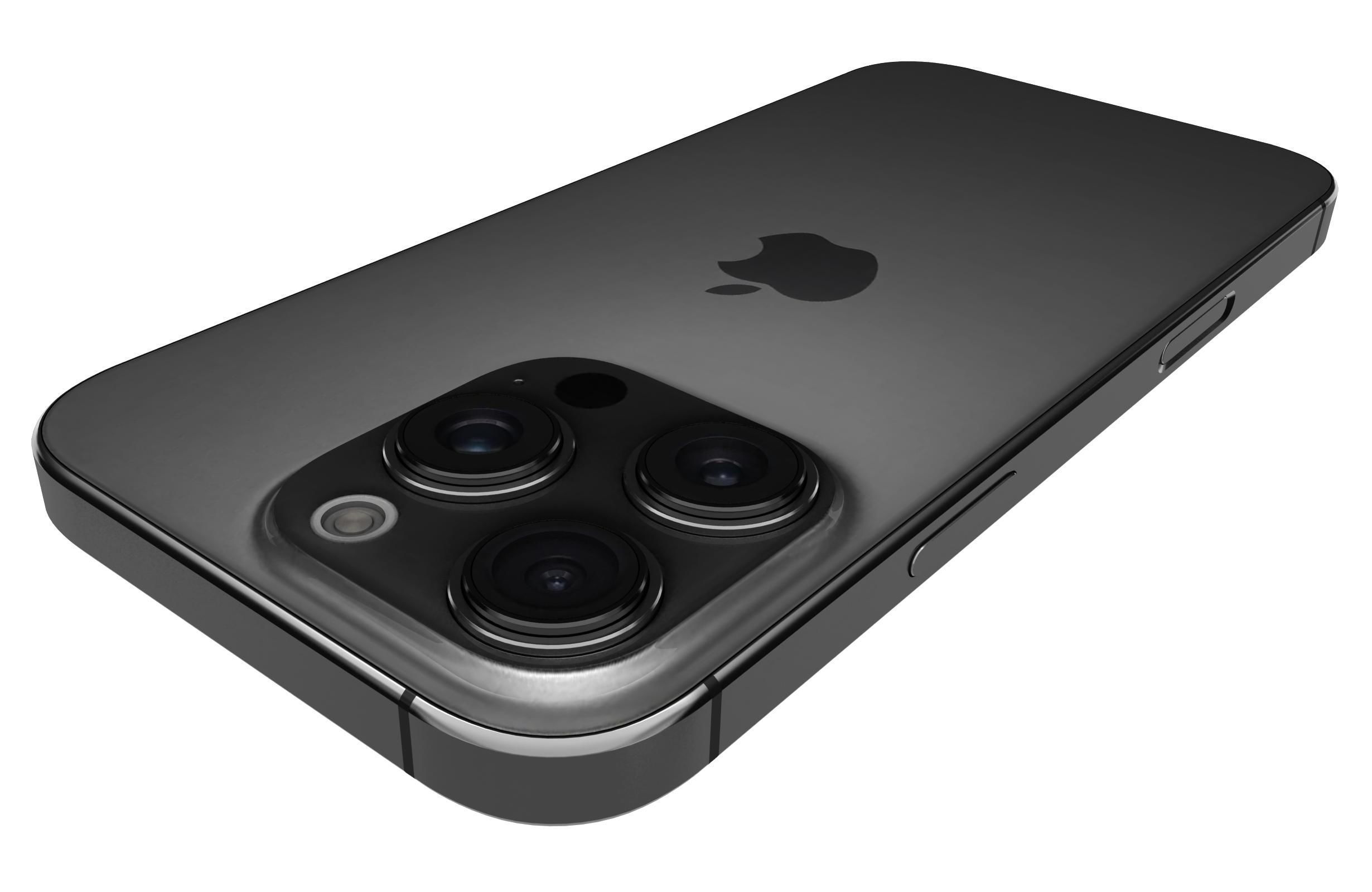 Apple iPhone 16 Pro Black Titanium 3D model_14