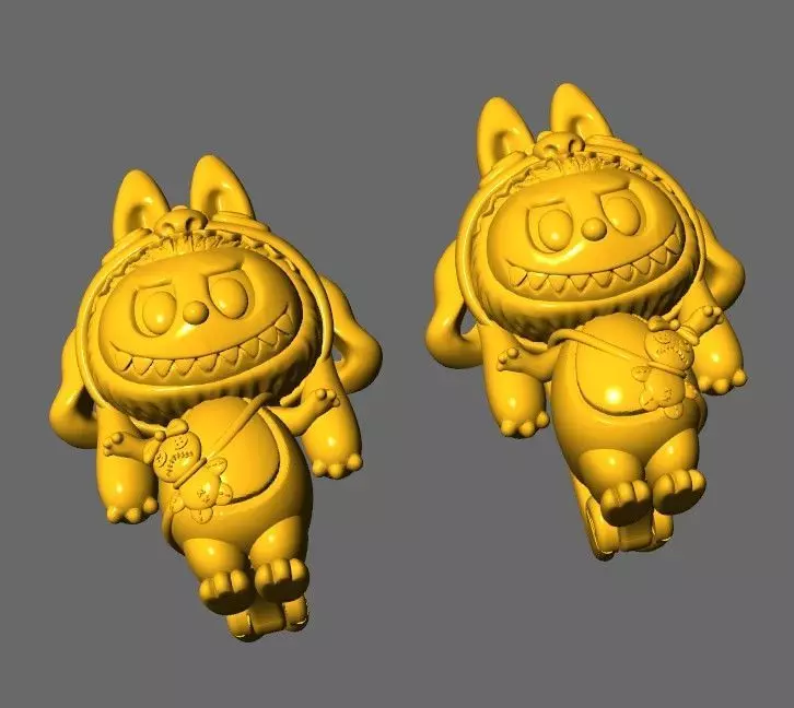 LABUBU EARRINGS CUTE BT002 3D print model