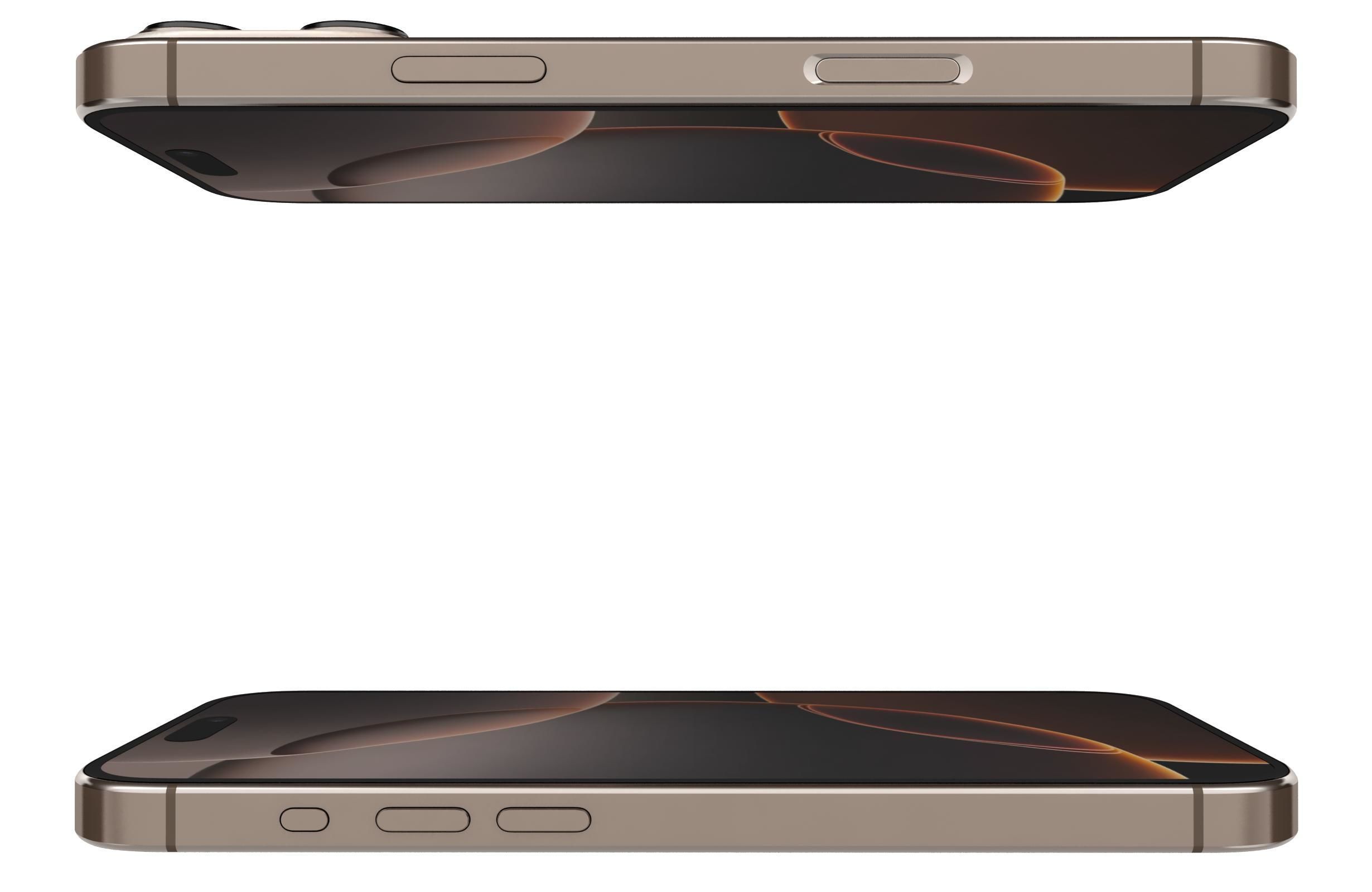 Apple iPhone 16 Pro Desert Titanium 3D model_8