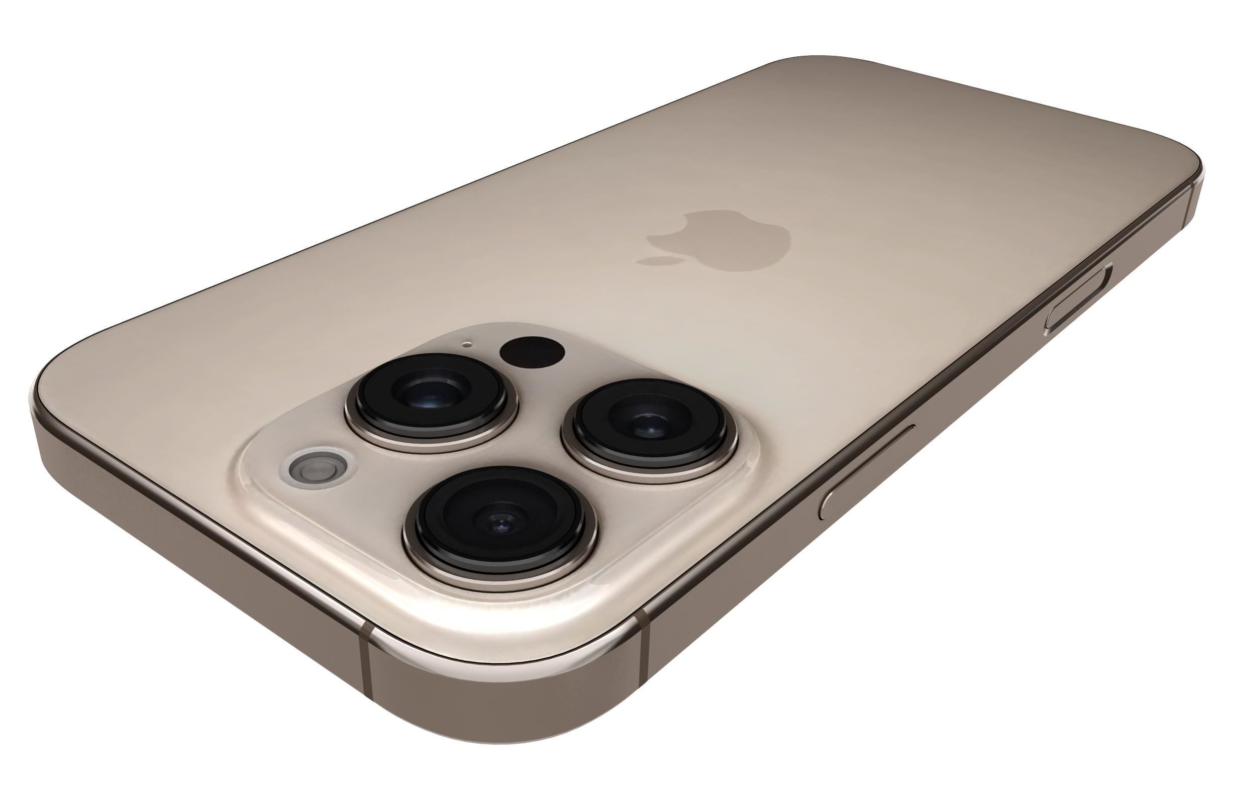 Apple iPhone 16 Pro Desert Titanium 3D model_14