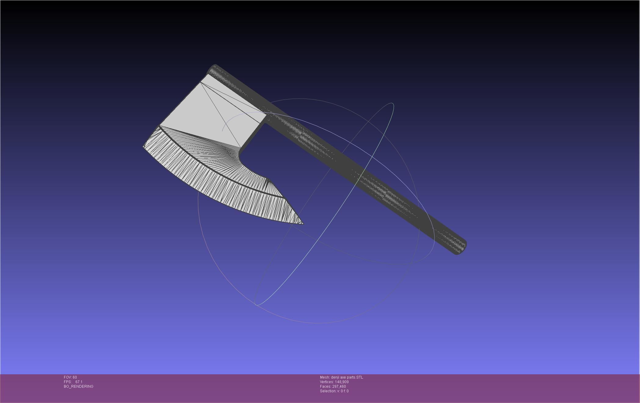 Chainsaw Man Denji Axe 3D print model_49