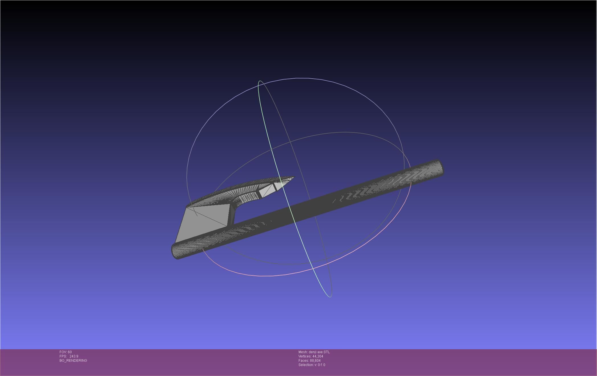 Chainsaw Man Denji Axe 3D print model_19