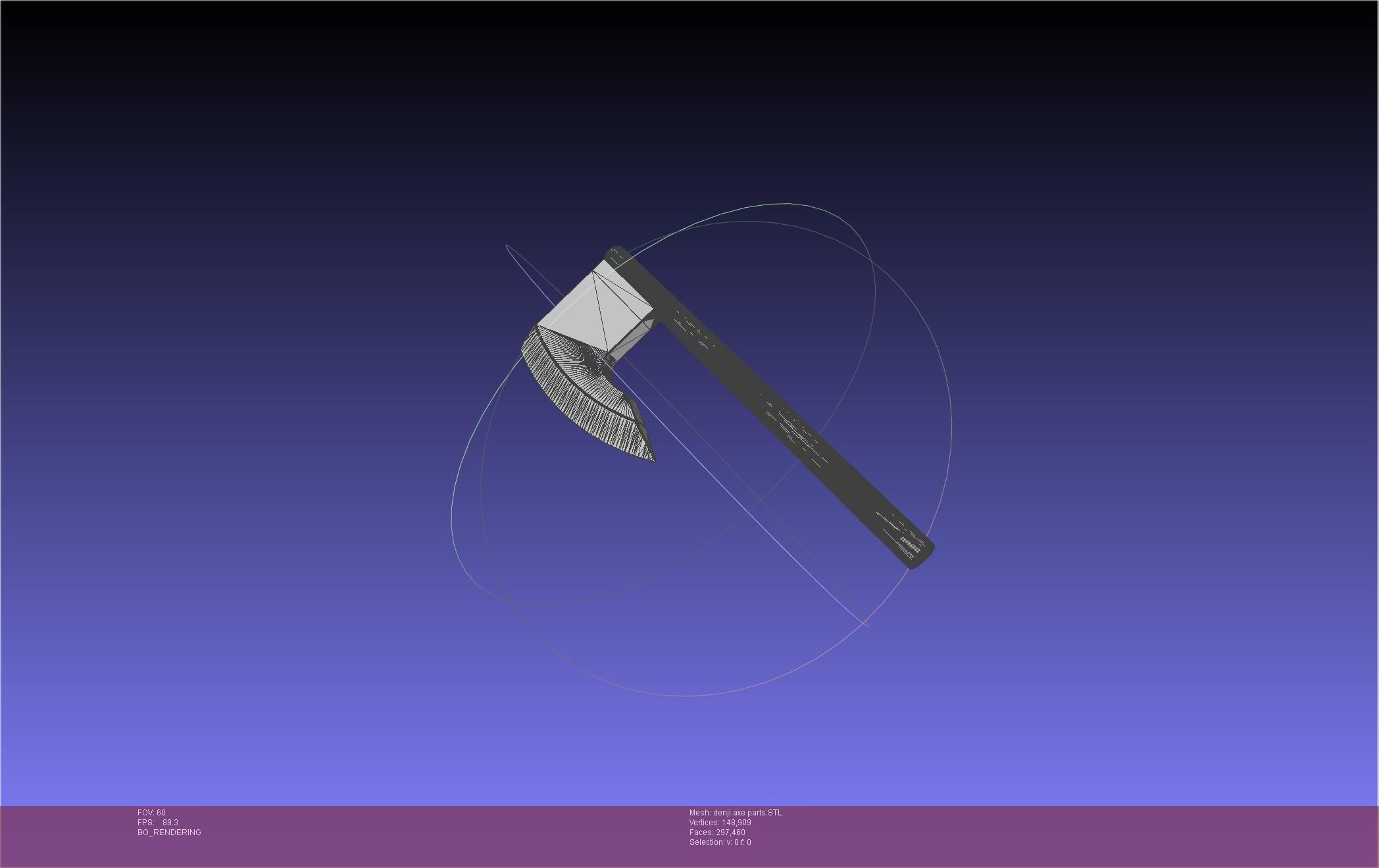 Chainsaw Man Denji Axe 3D print model_47