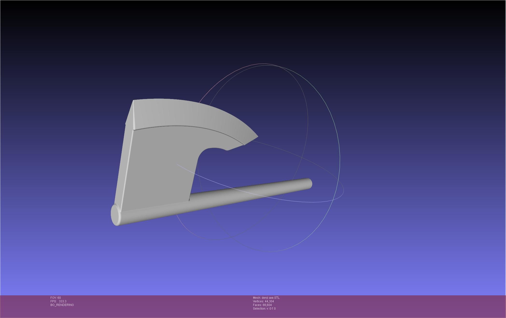 Chainsaw Man Denji Axe 3D print model_25