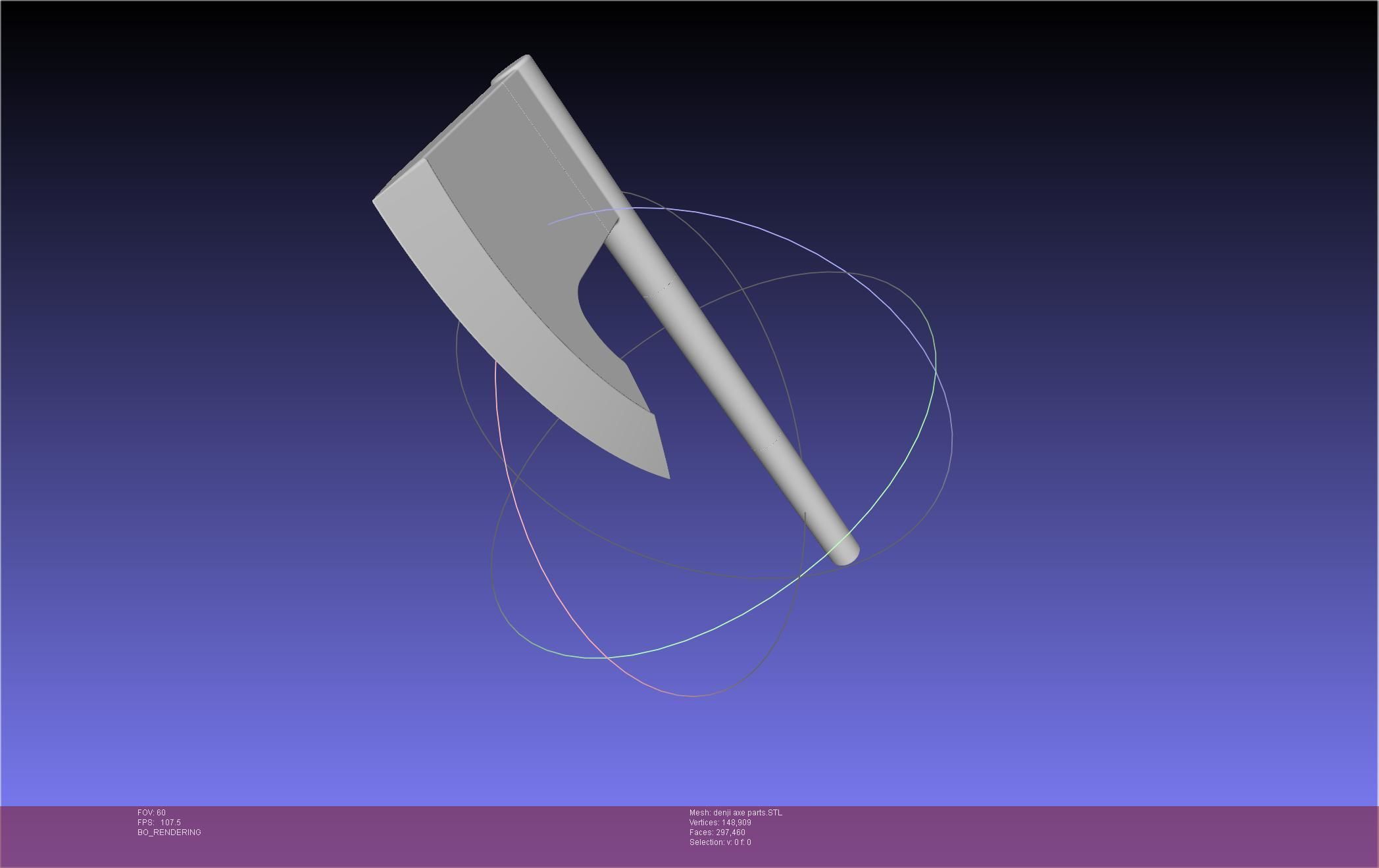 Chainsaw Man Denji Axe 3D print model_53