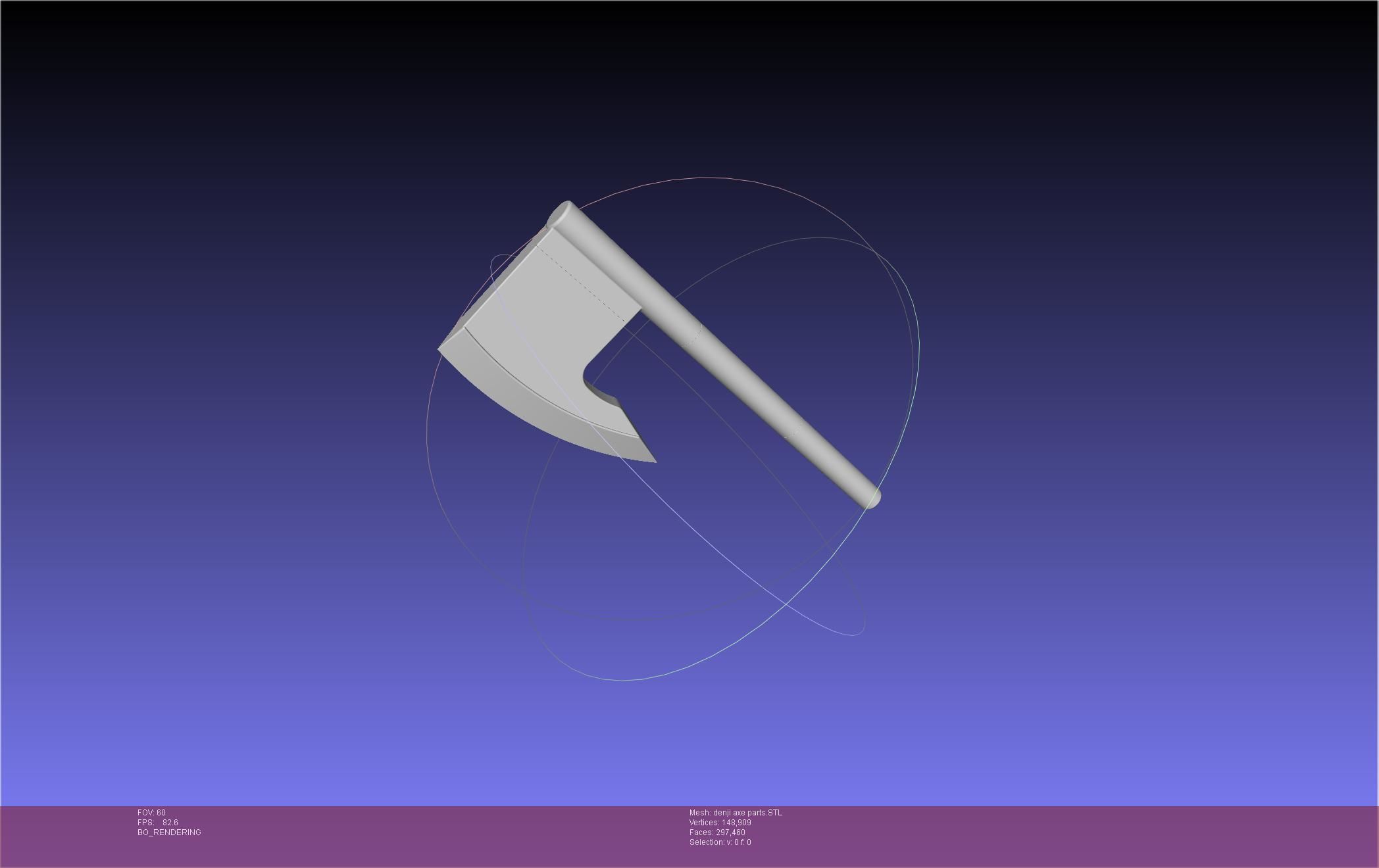 Chainsaw Man Denji Axe 3D print model_45