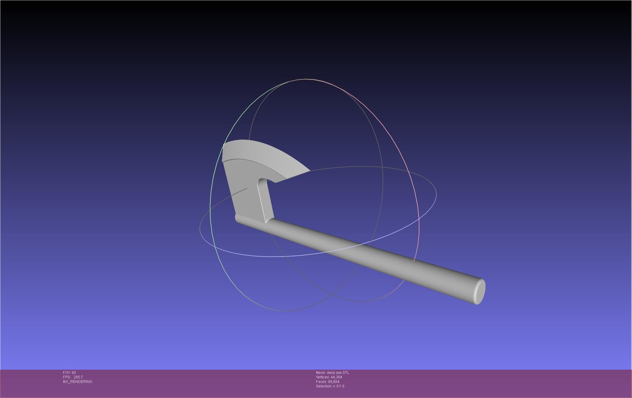 Chainsaw Man Denji Axe 3D print model_23
