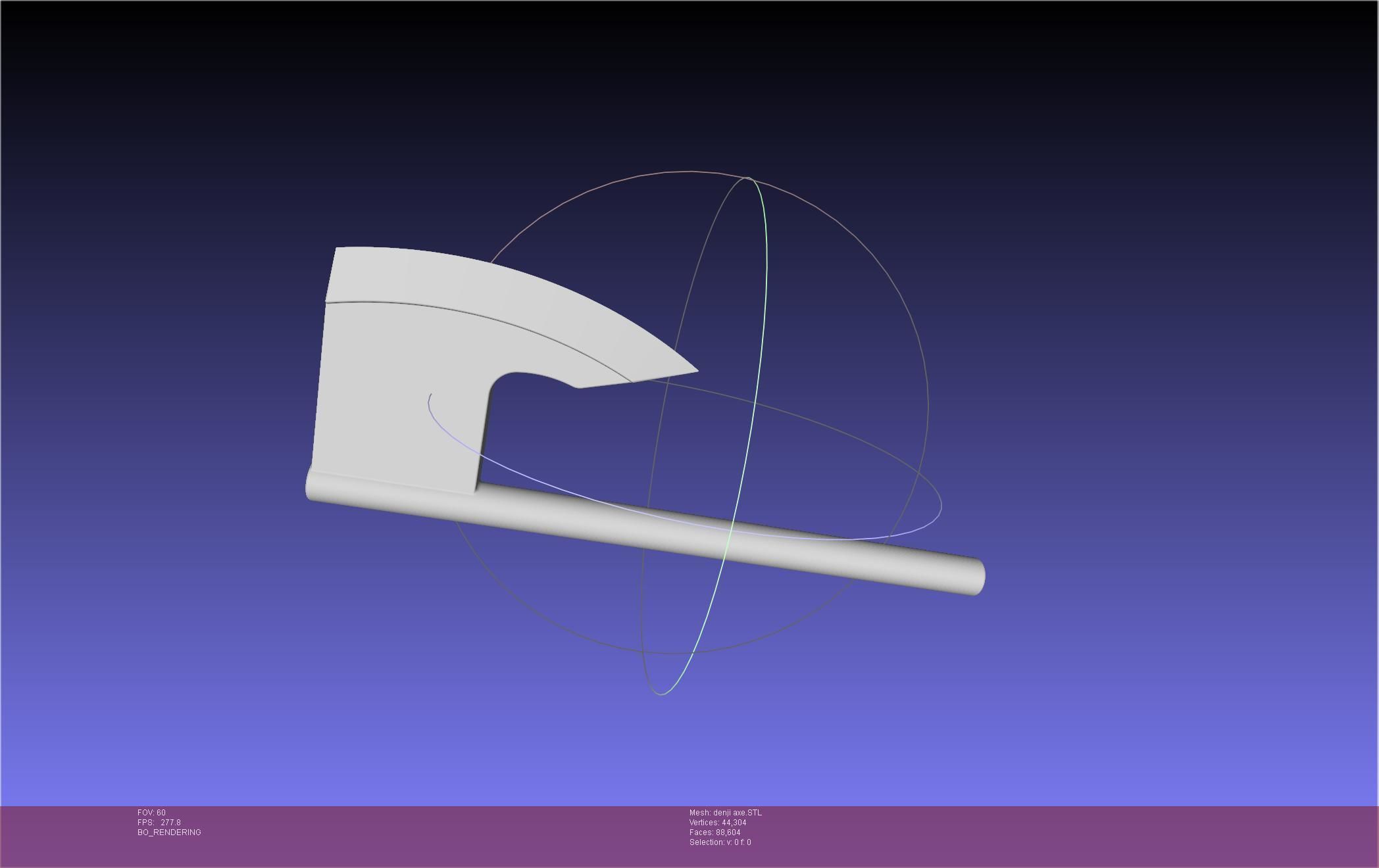 Chainsaw Man Denji Axe 3D print model_24