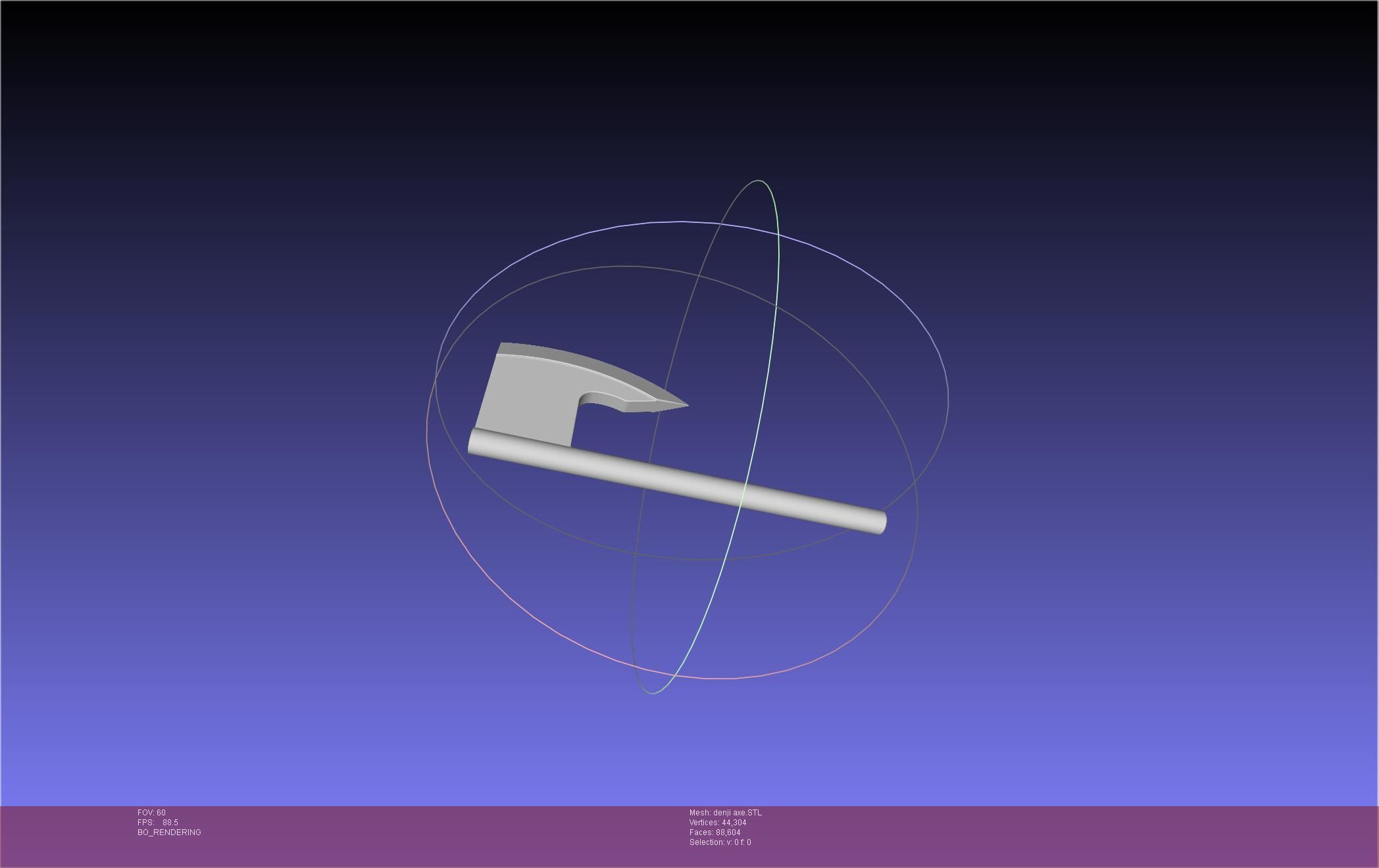 Chainsaw Man Denji Axe 3D print model_6