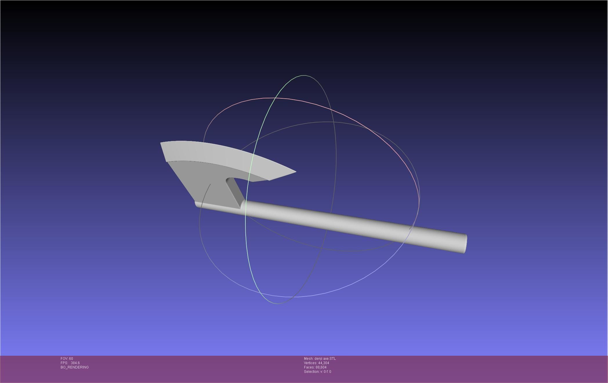 Chainsaw Man Denji Axe 3D print model_22