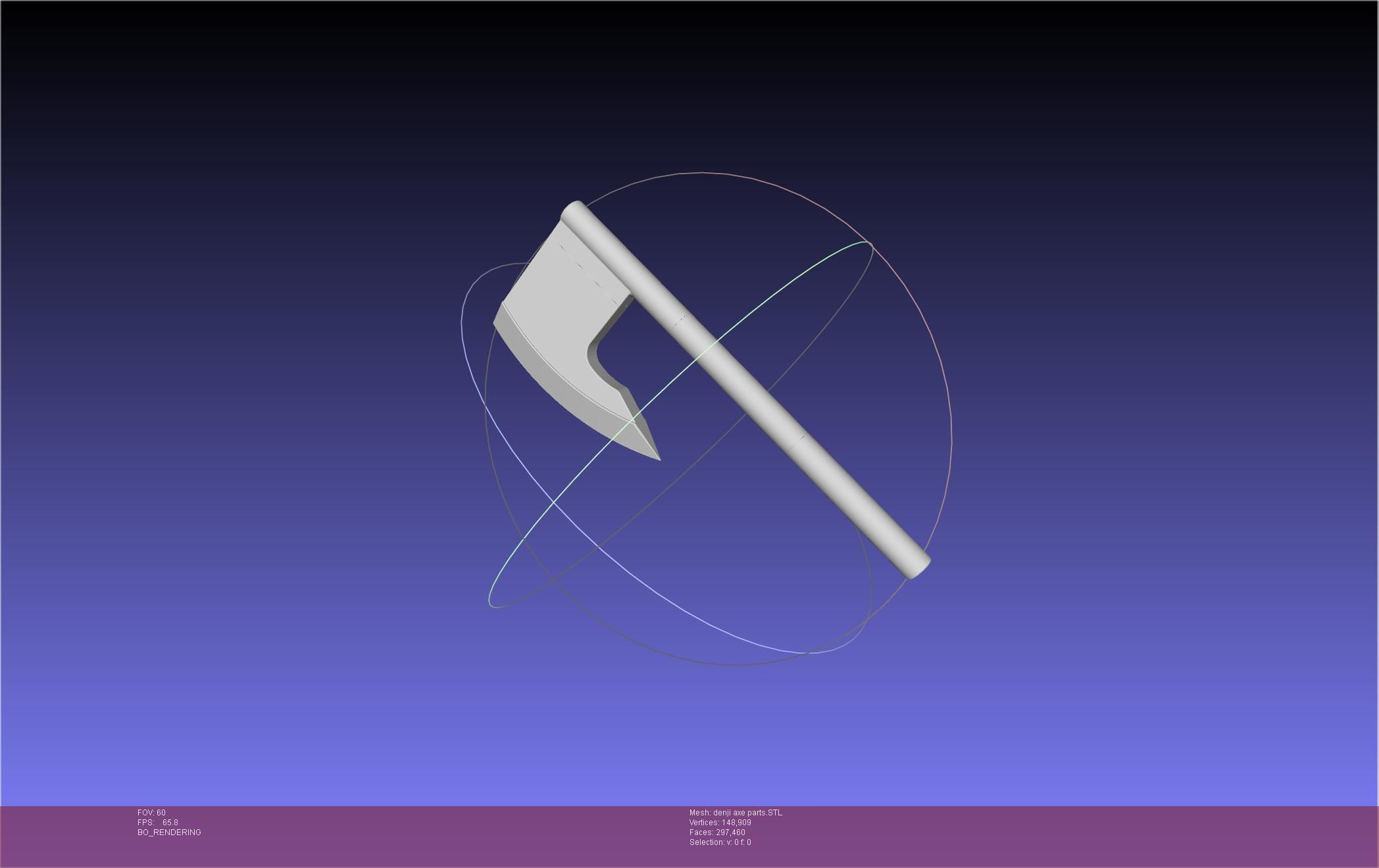 Chainsaw Man Denji Axe 3D print model_46