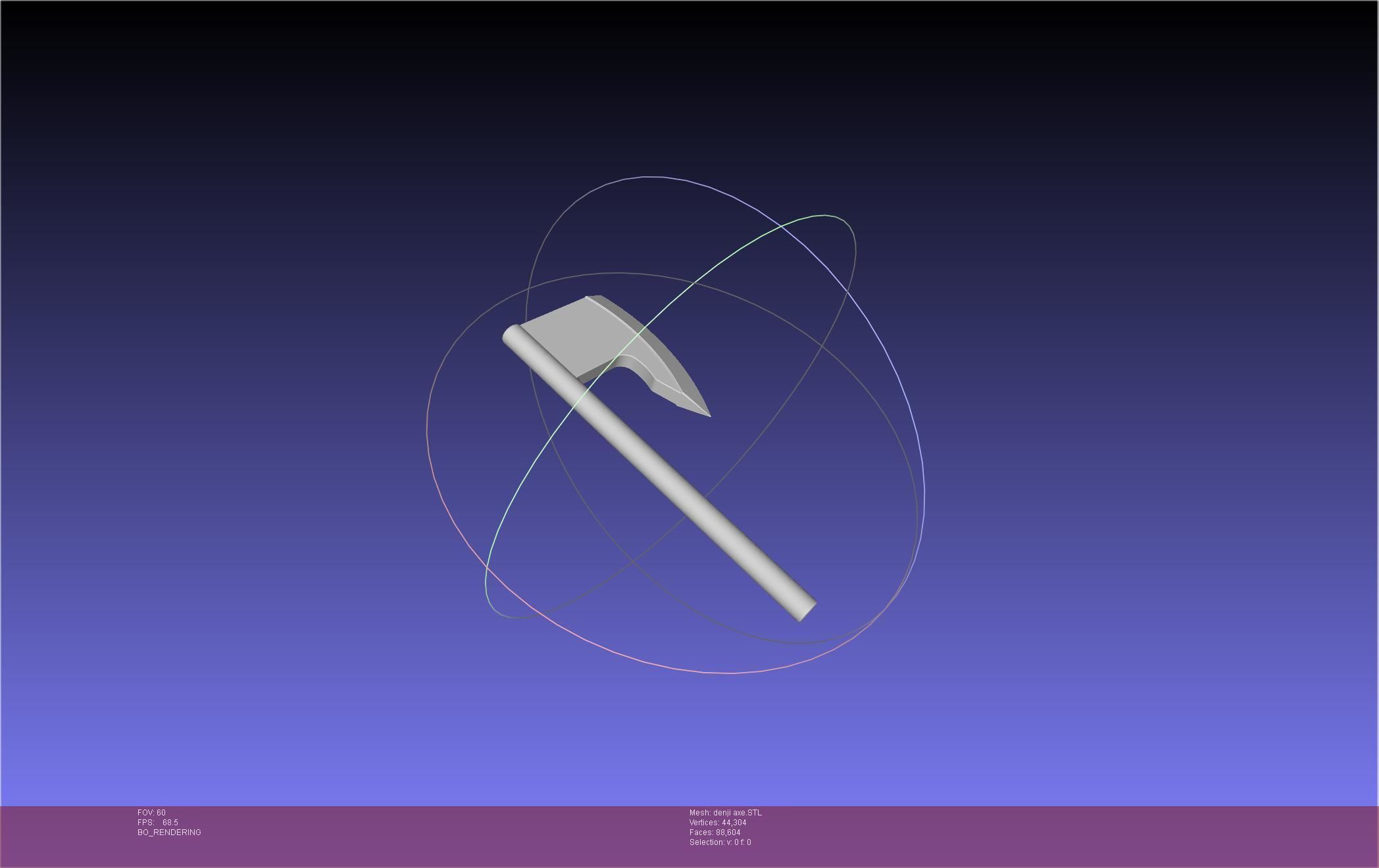 Chainsaw Man Denji Axe 3D print model_5