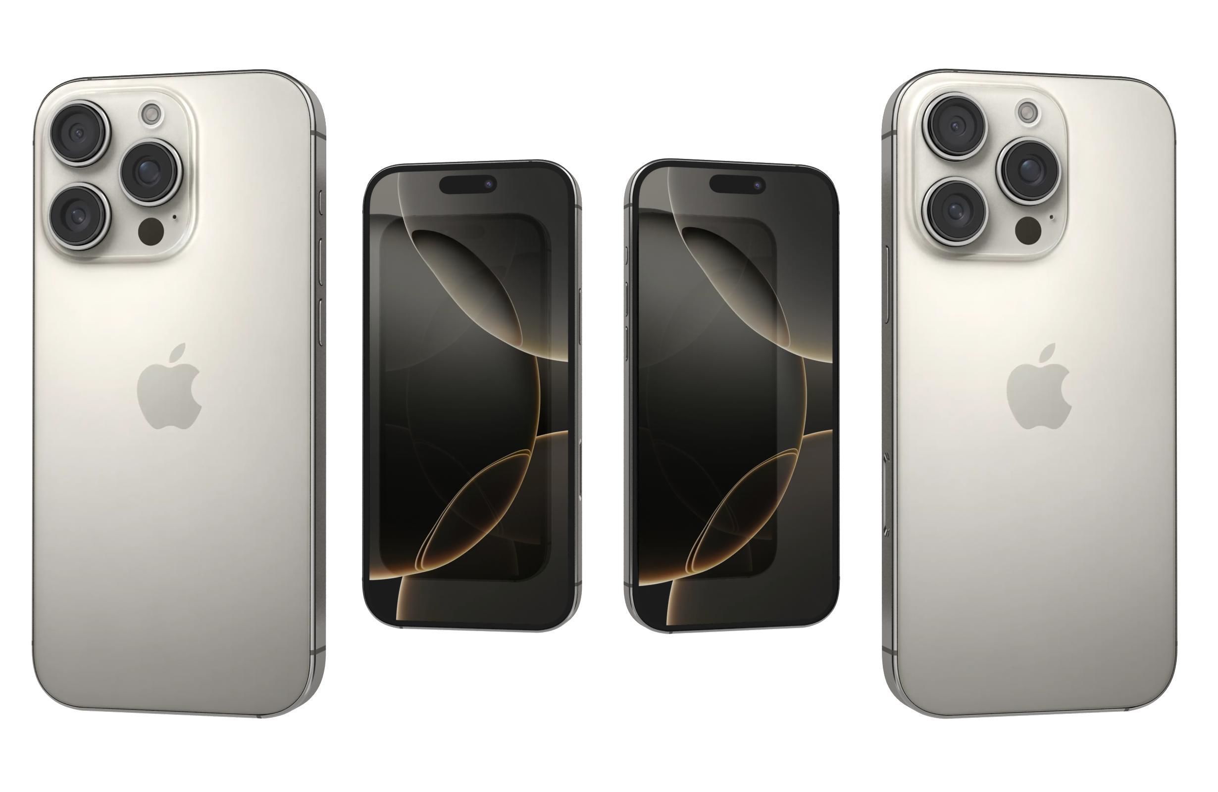 Apple iPhone 16 Pro All Colors 3D model_3