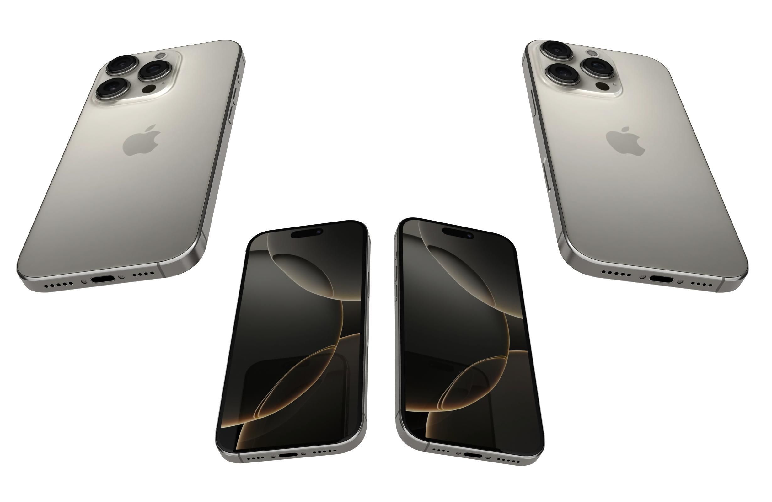 Apple iPhone 16 Pro All Colors 3D model_4