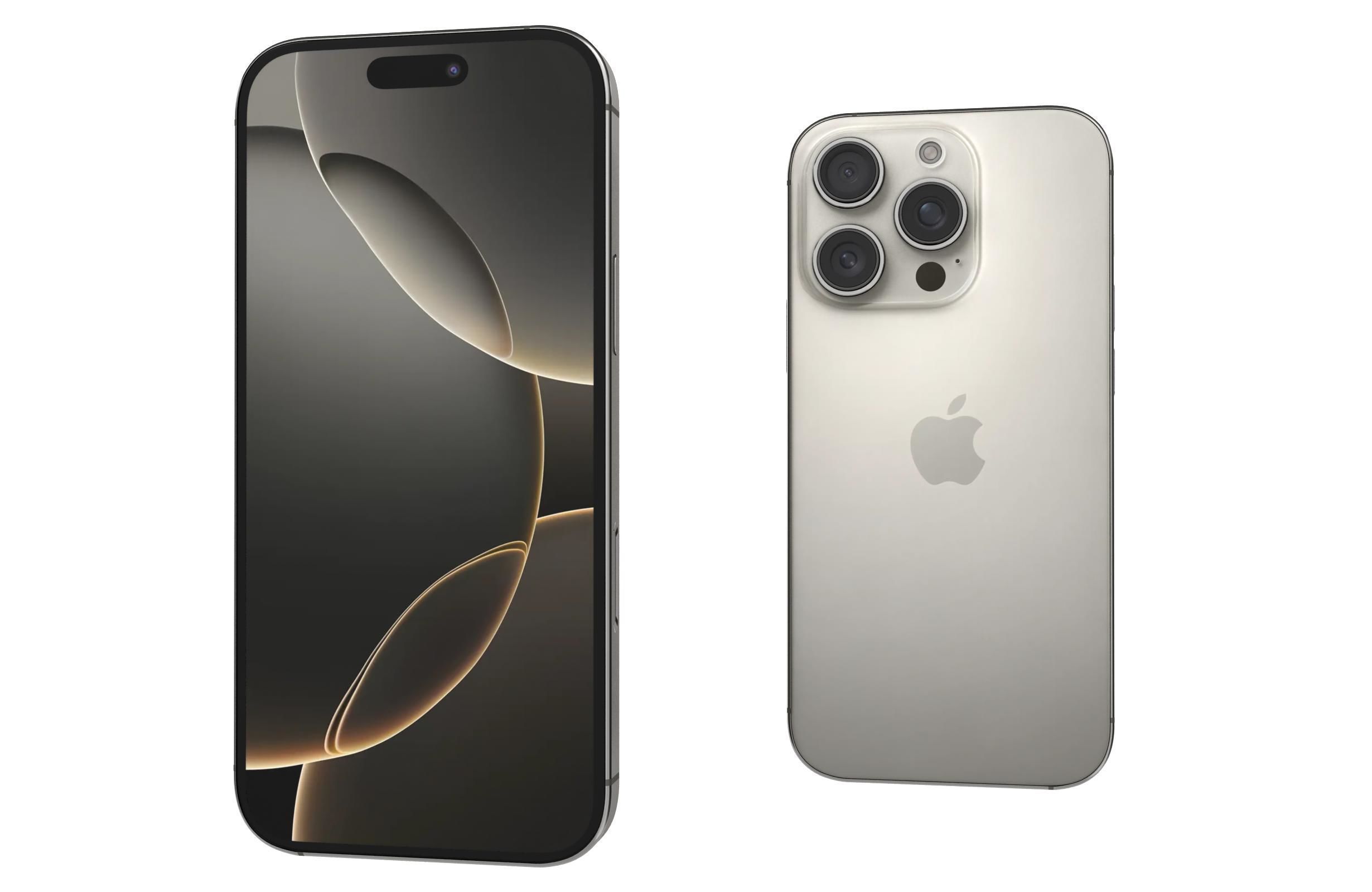 Apple iPhone 16 Pro All Colors 3D model_6