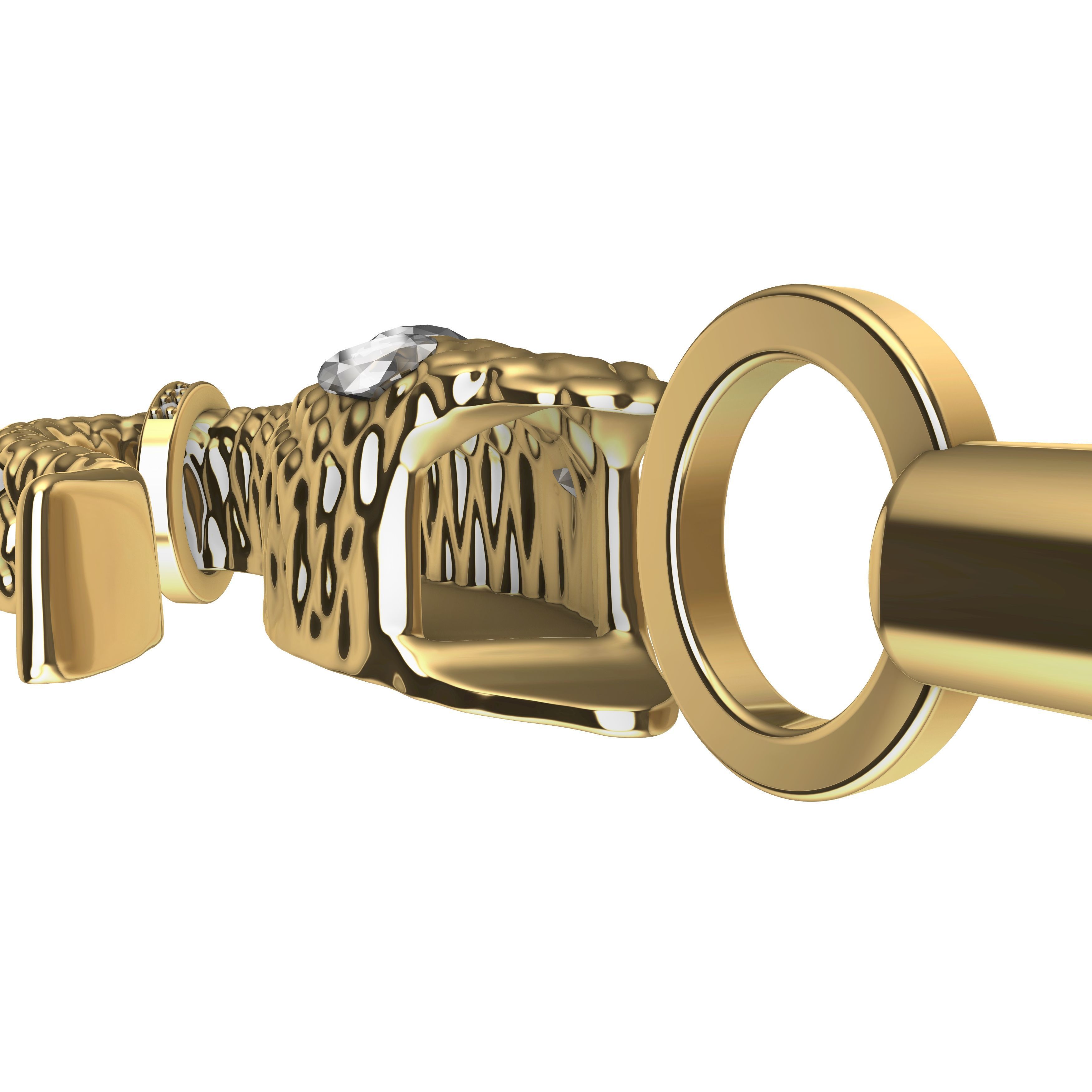 snake pendant 3D print model_2