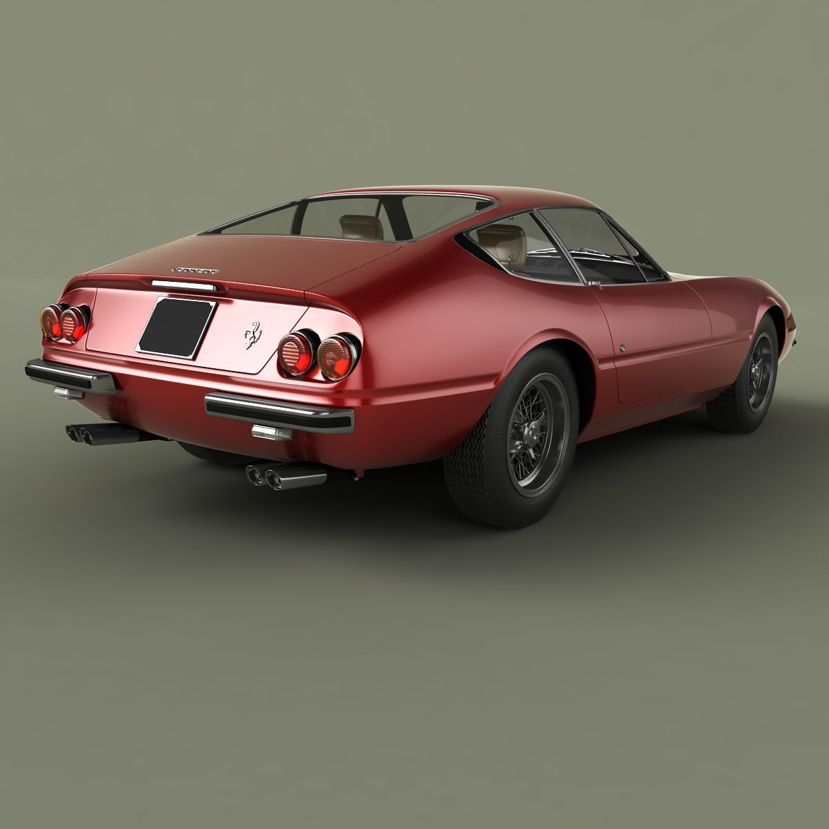 Ferrari 365 GTB-4 Daytona Plexiglass 3D model_2