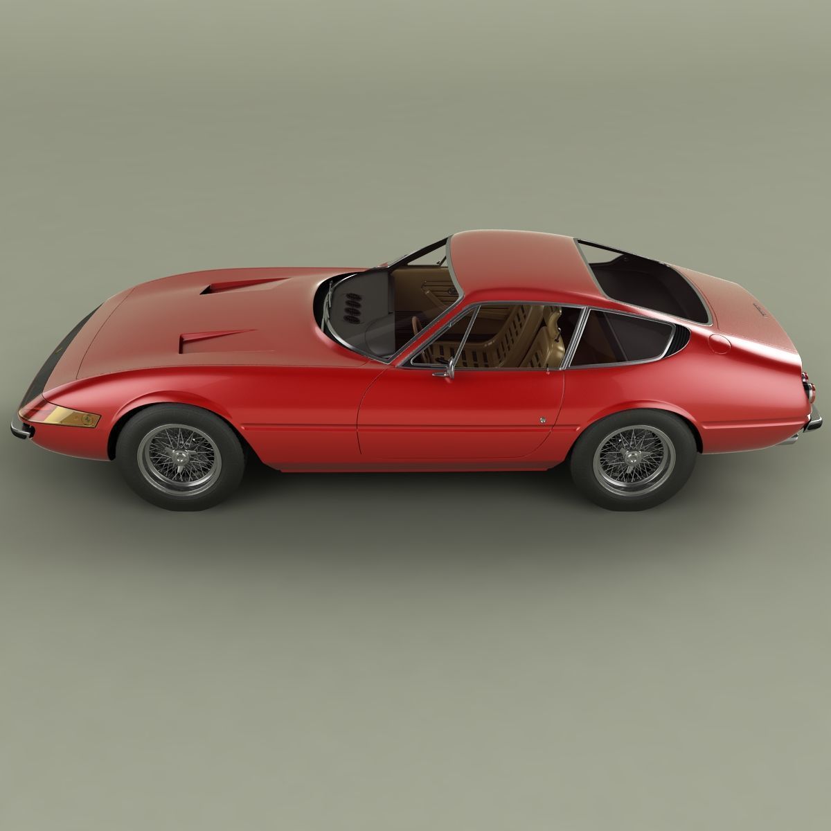 Ferrari 365 GTB-4 Daytona Plexiglass 3D model_6