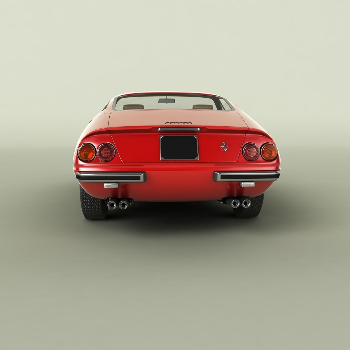Ferrari 365 GTB-4 Daytona Plexiglass 3D model_3
