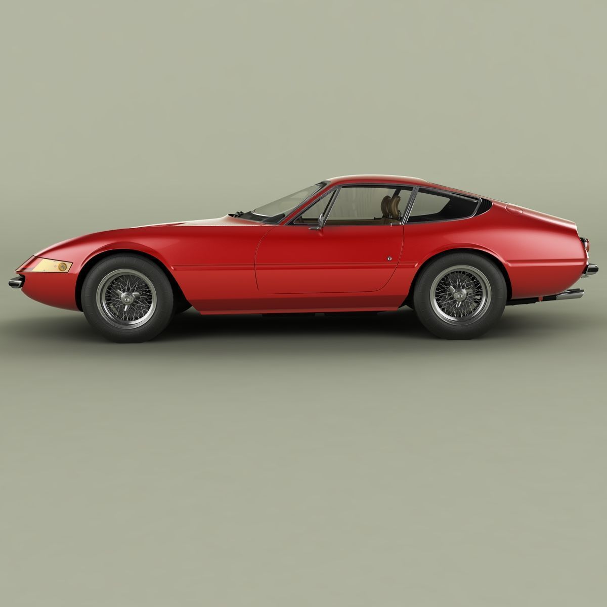 Ferrari 365 GTB-4 Daytona Plexiglass 3D model_1